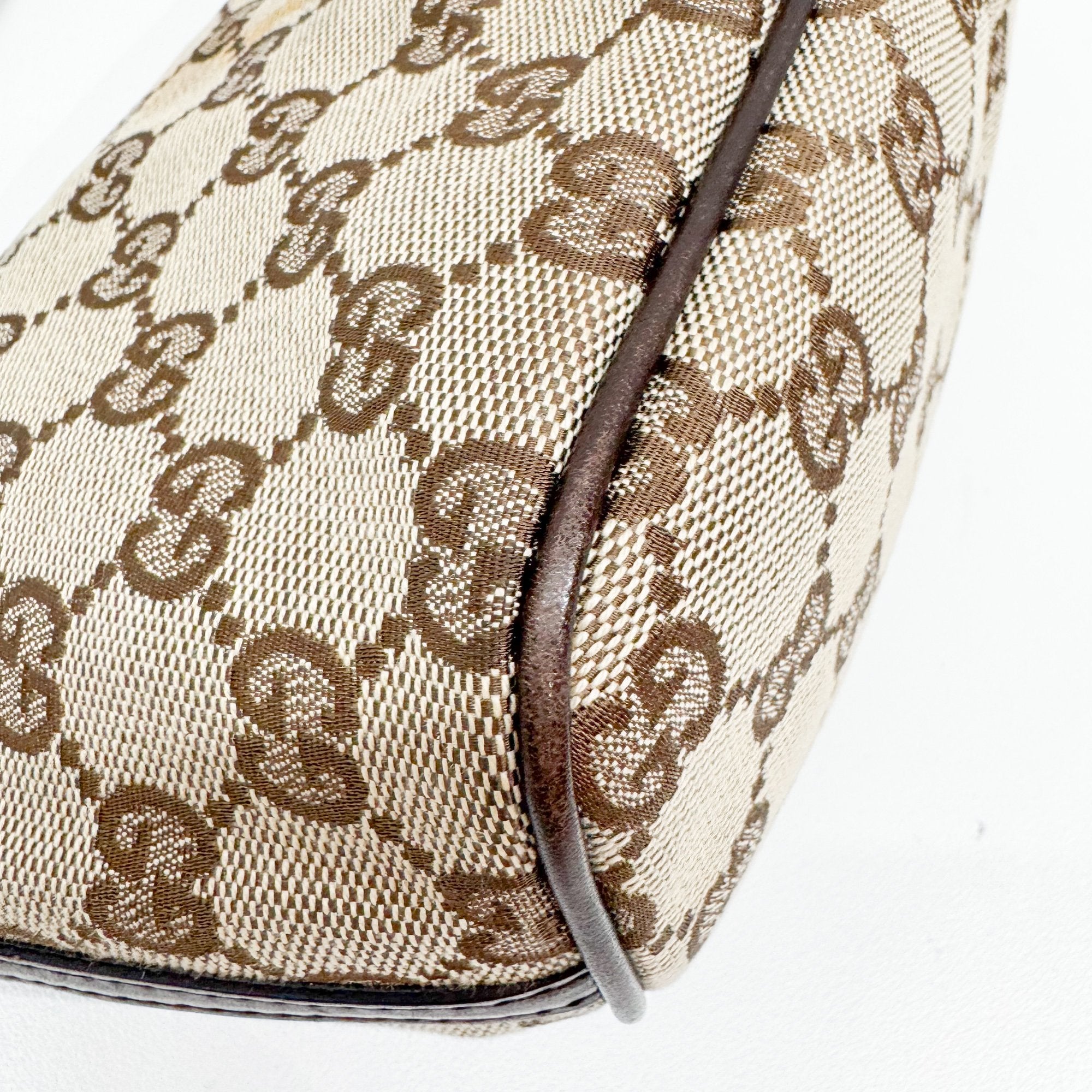 Boat Brown GG Canvas Hand Bag