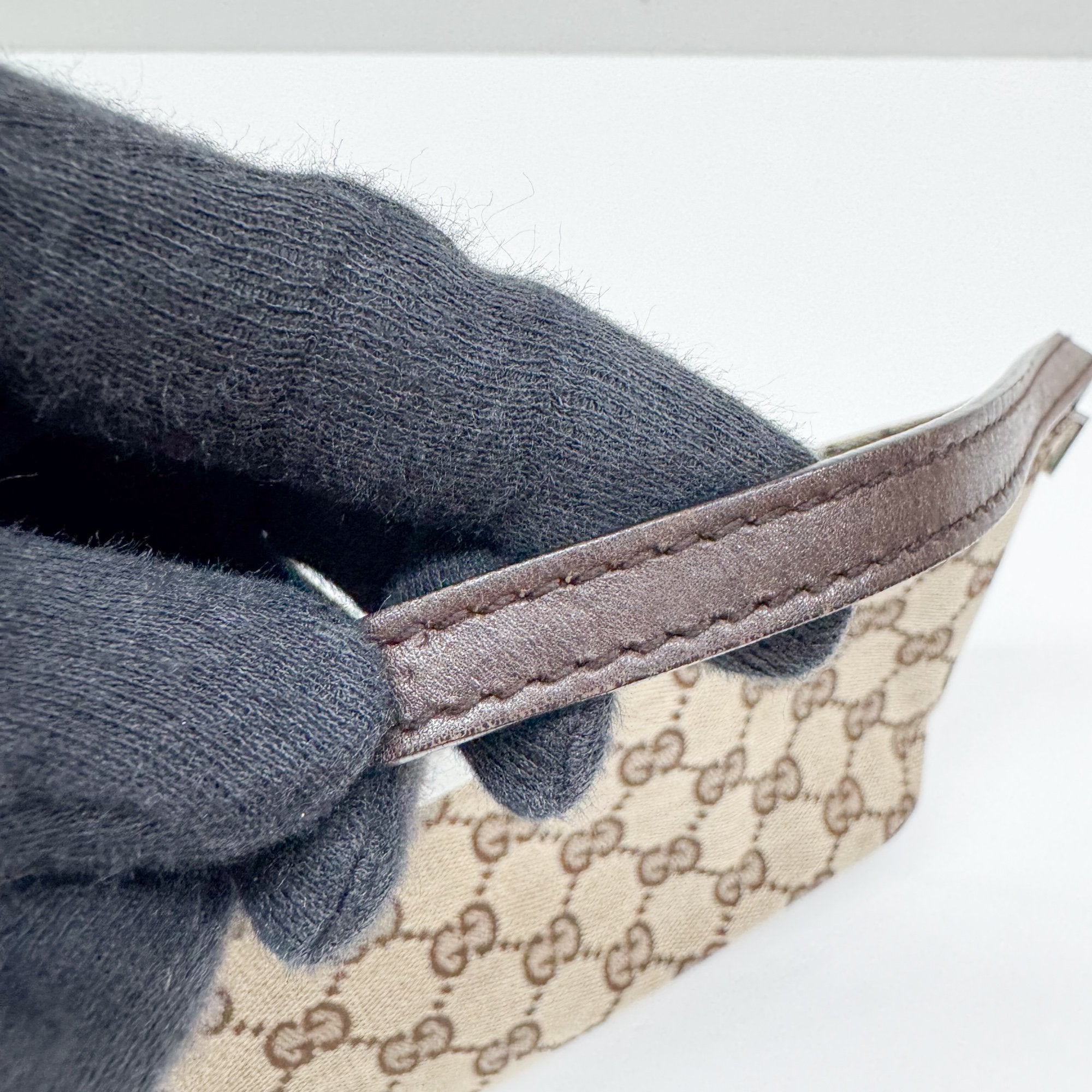 Boat Brown GG Canvas Hand Bag