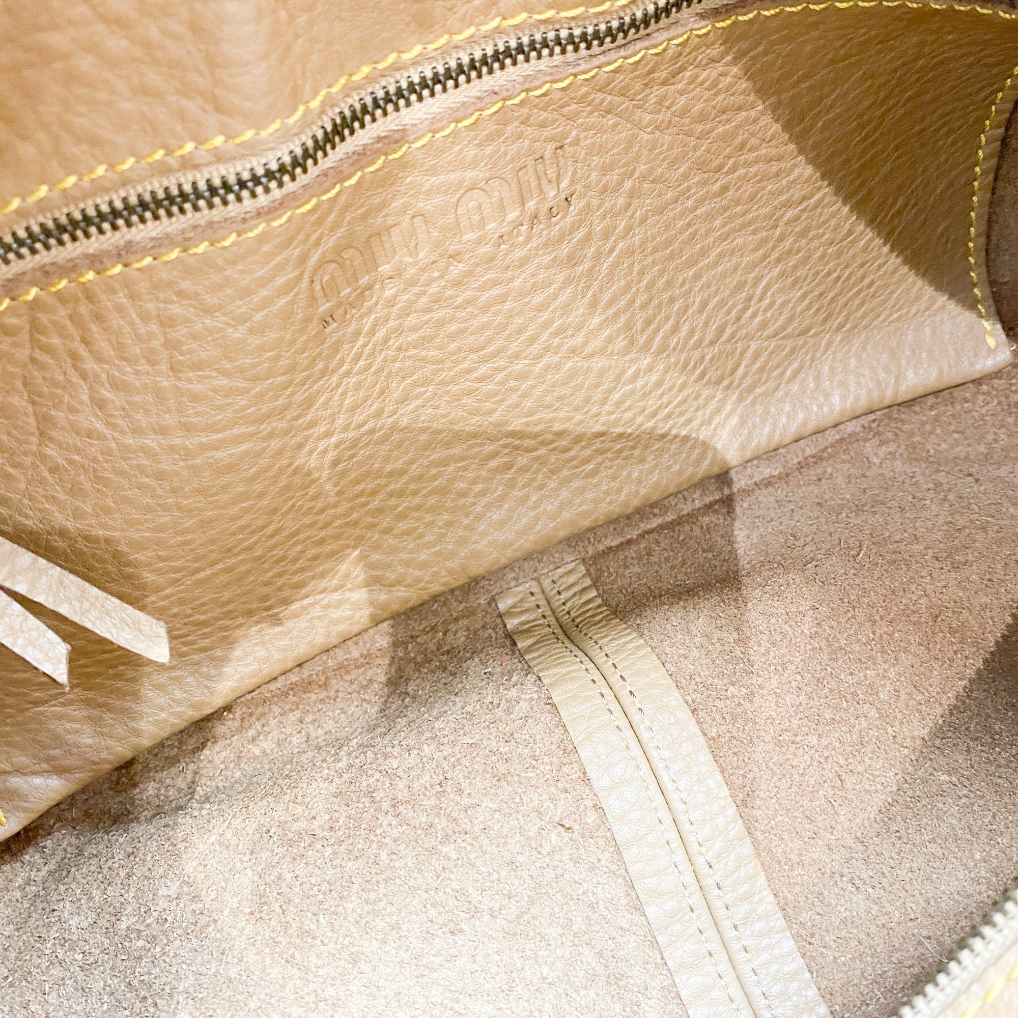 Miu Miu Brown Leather Shoulder Bag