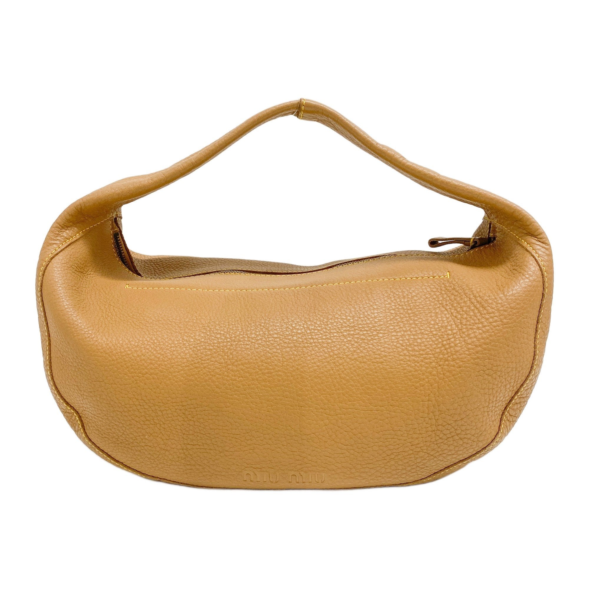 Miu Miu Brown Leather Shoulder Bag