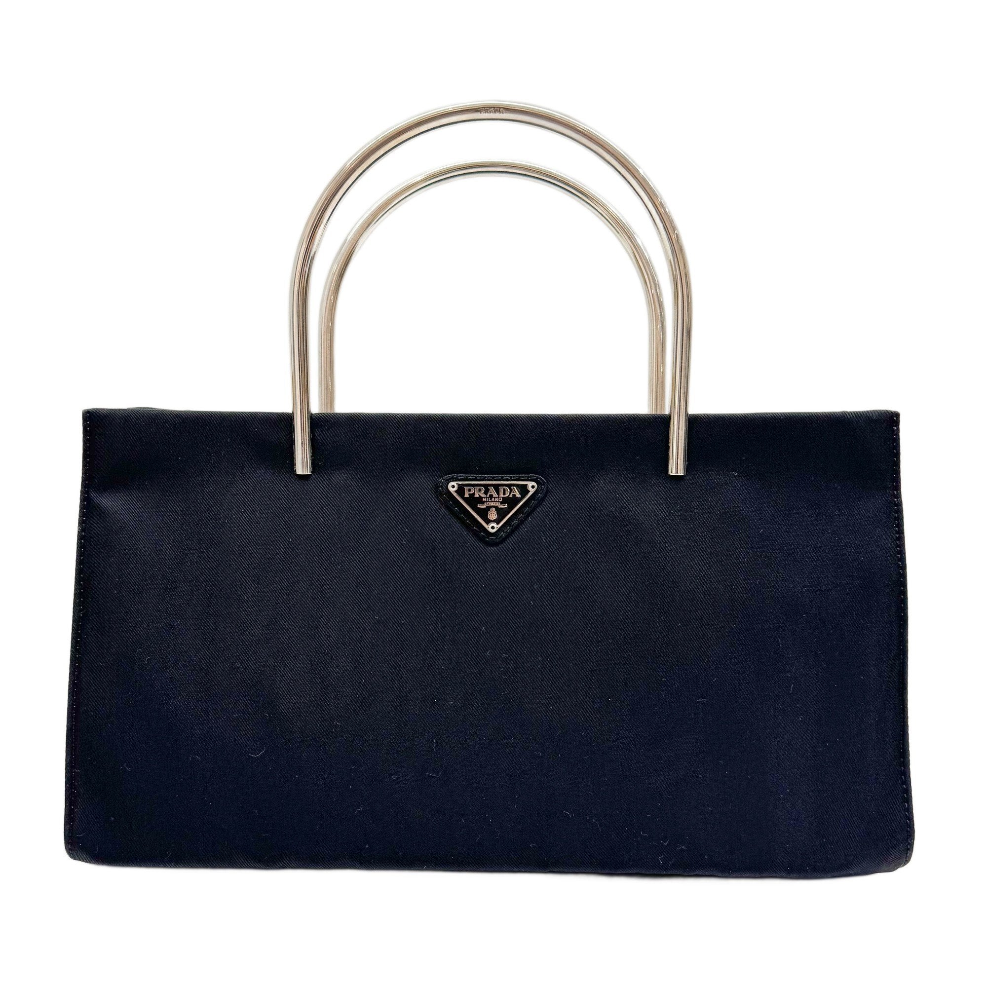 Vintage Prada Tessuto Black Nylon Handbag