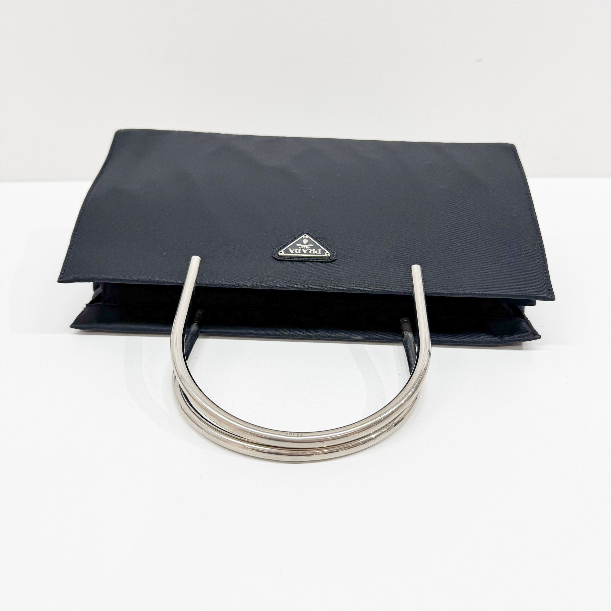 Vintage Prada Tessuto Black Nylon Handbag