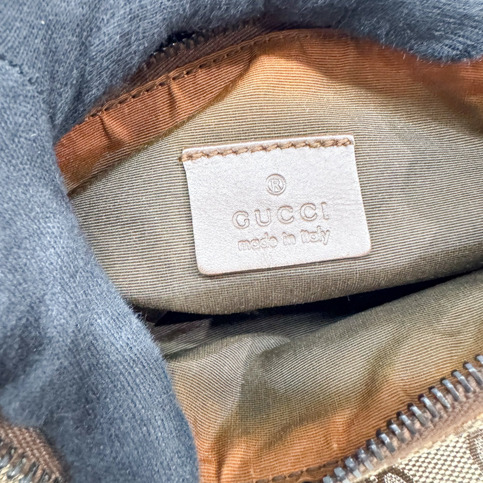 Brown GG Canvas Pouch Bag