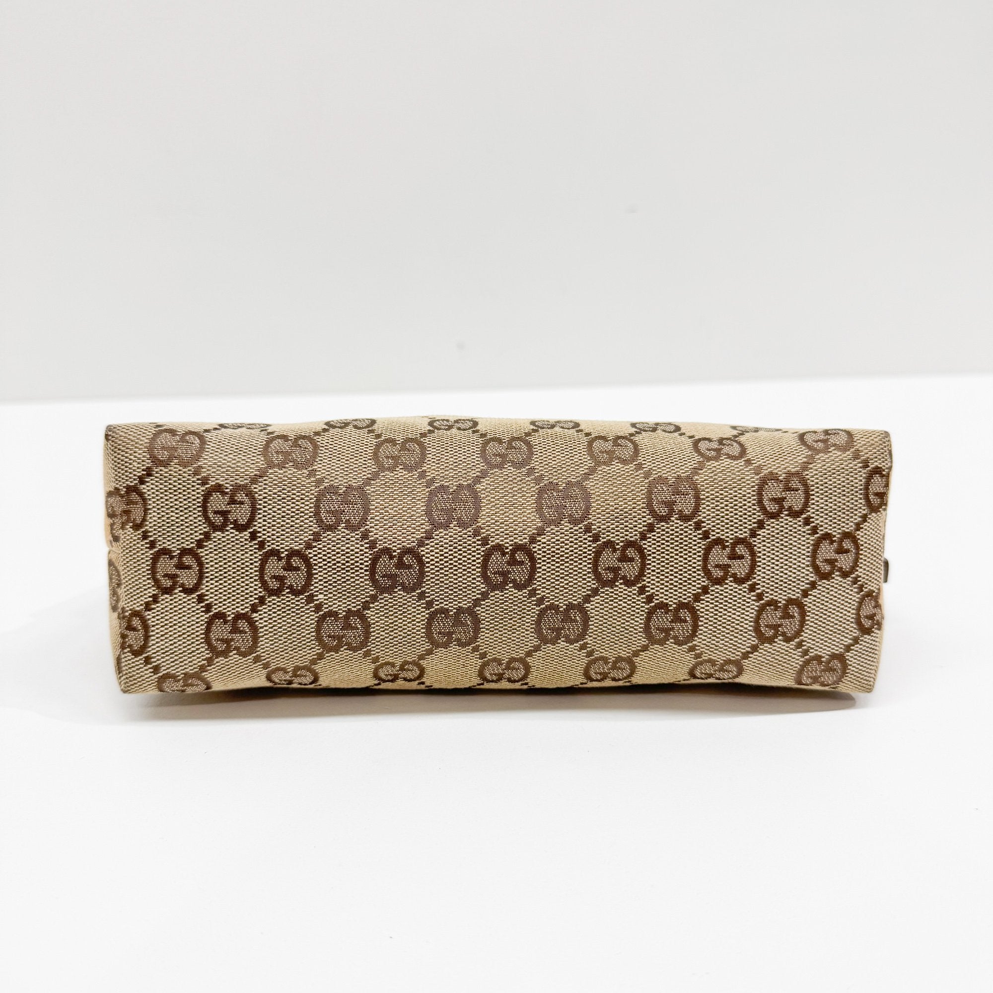 Brown GG Canvas Pouch Bag