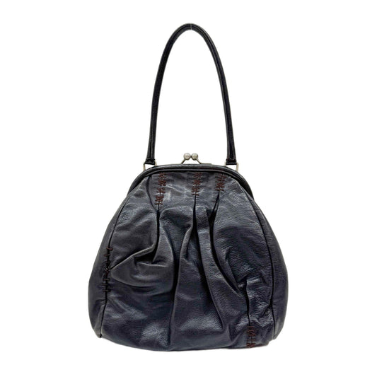 Archive Black Leather Hand Bag