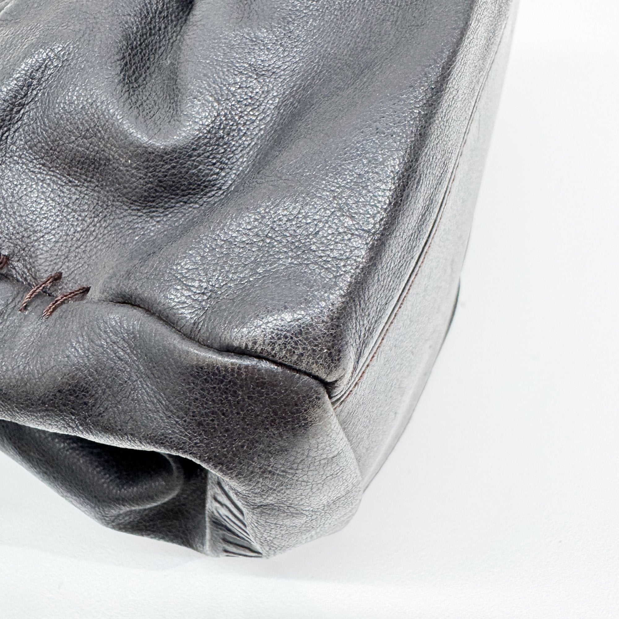 Archive Black Leather Hand Bag