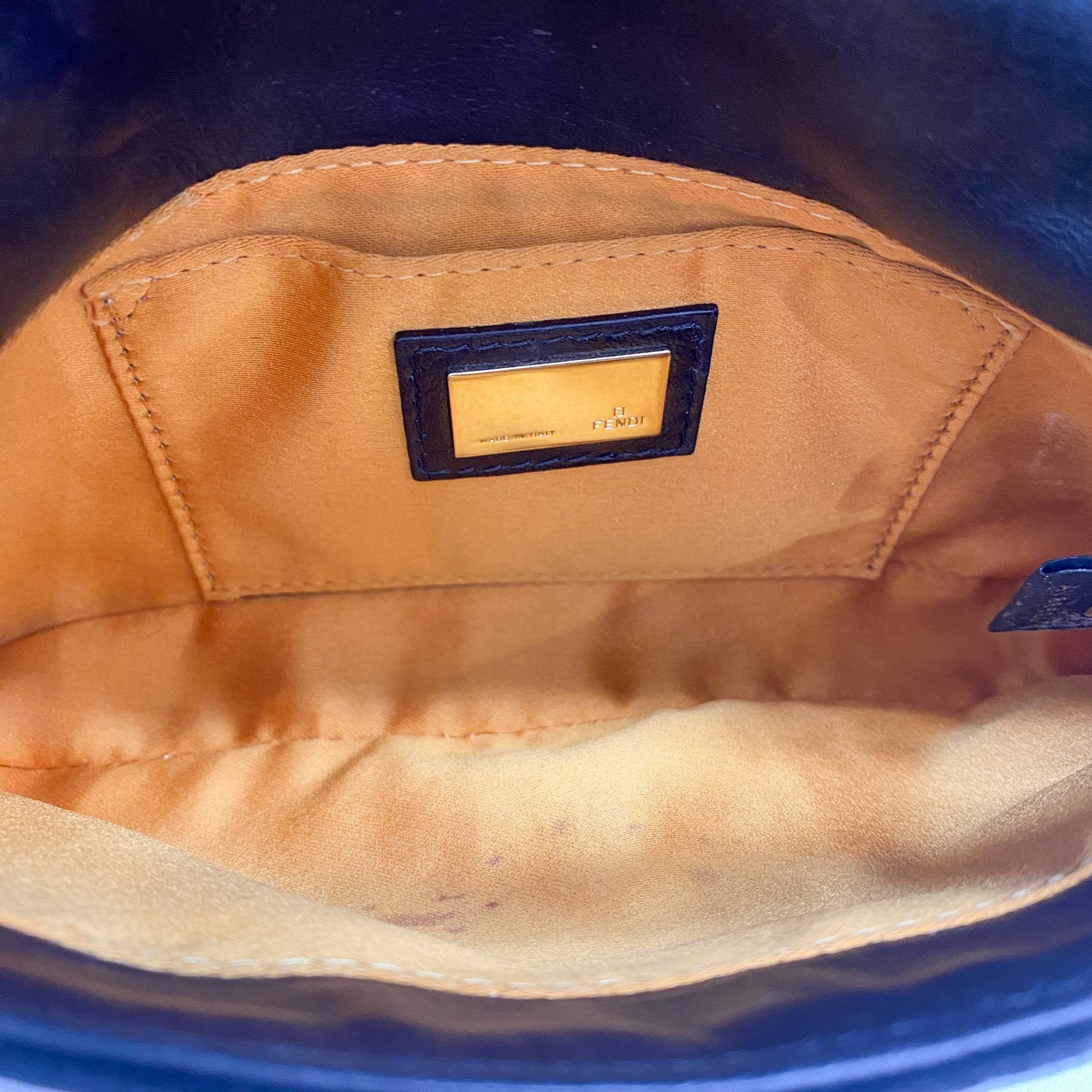 Mini Baguette Black Velvet Handbag