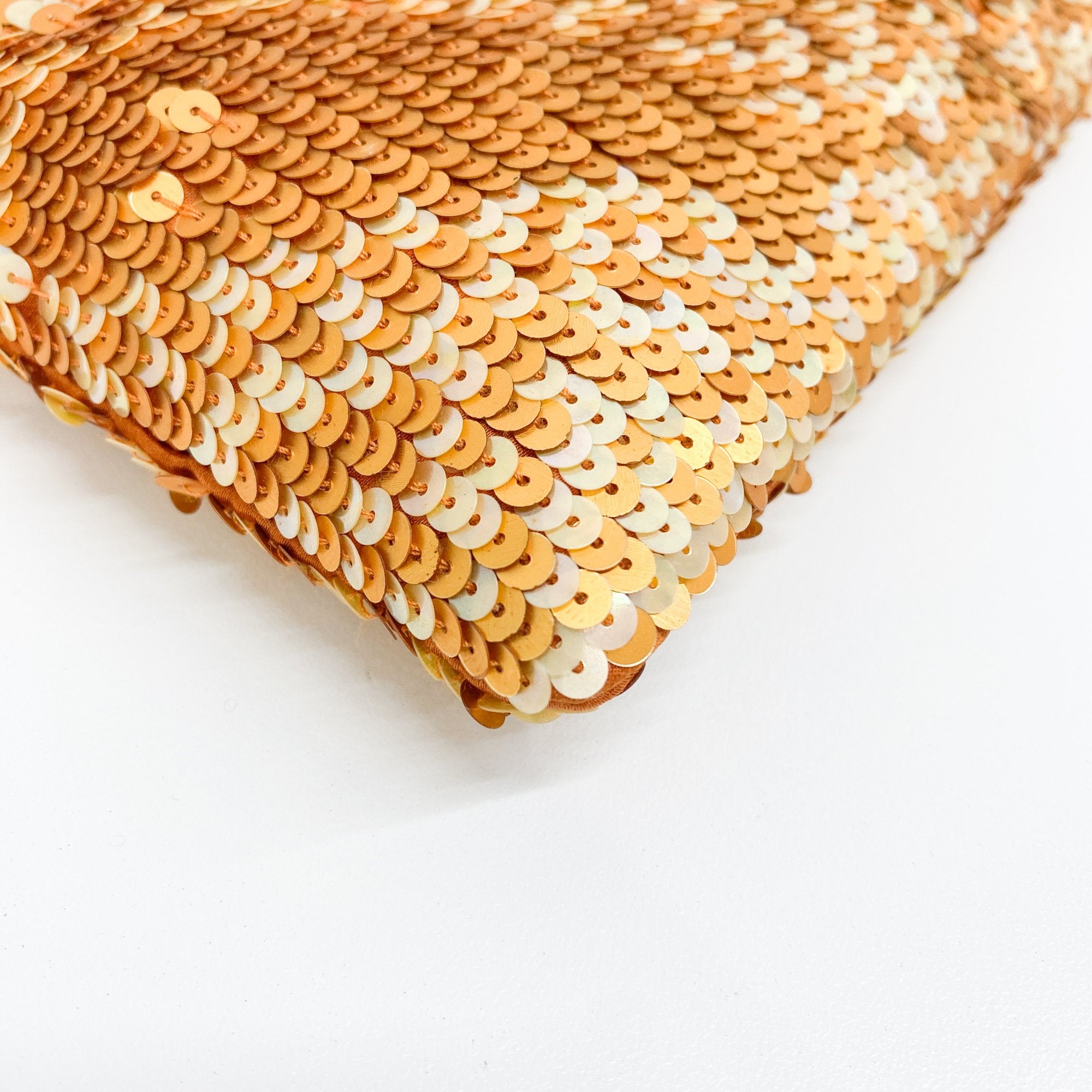 Orange Sequin Shoulder Bag