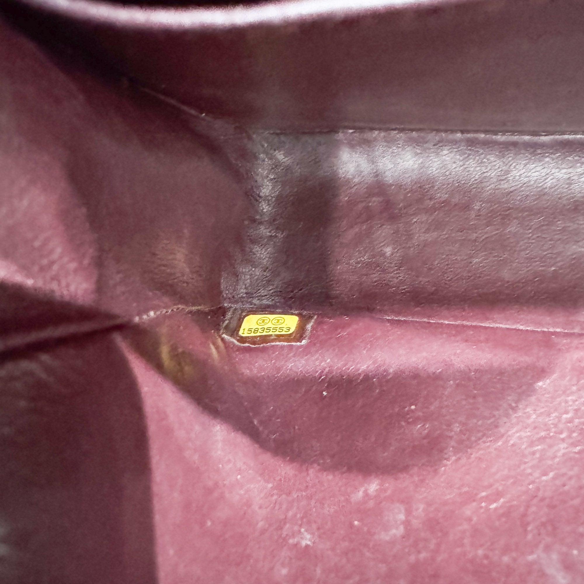 Matelassé Black Leather Chain Shoulder Bag