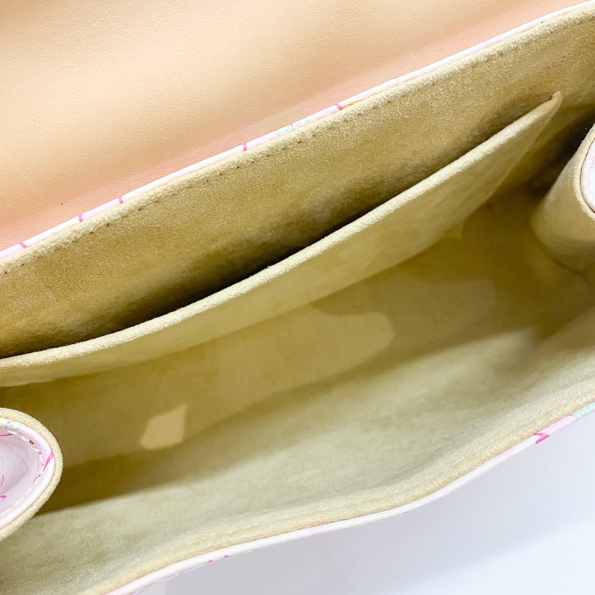 LV x TM  Pink Cherry Blossom Coated Canvas Hand Bag