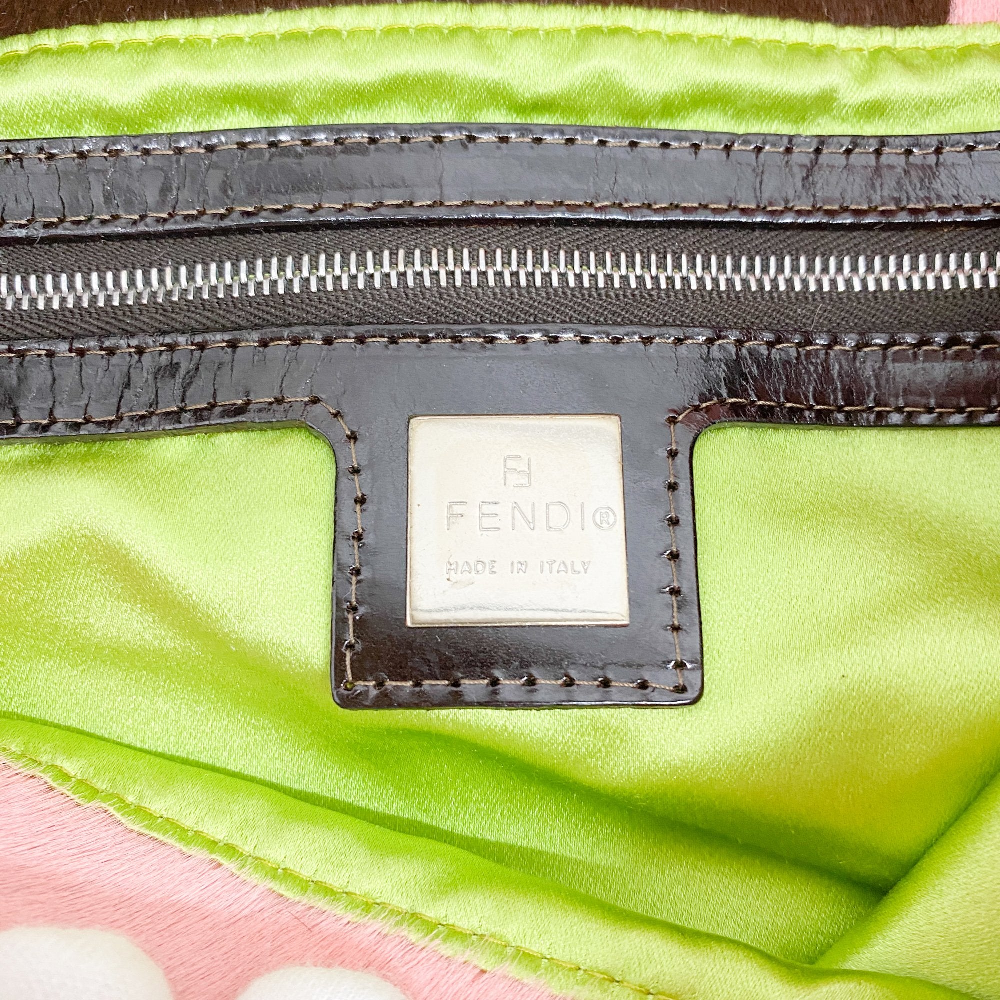 Mamma Baguette Pink Pony Hair Shouler Bag