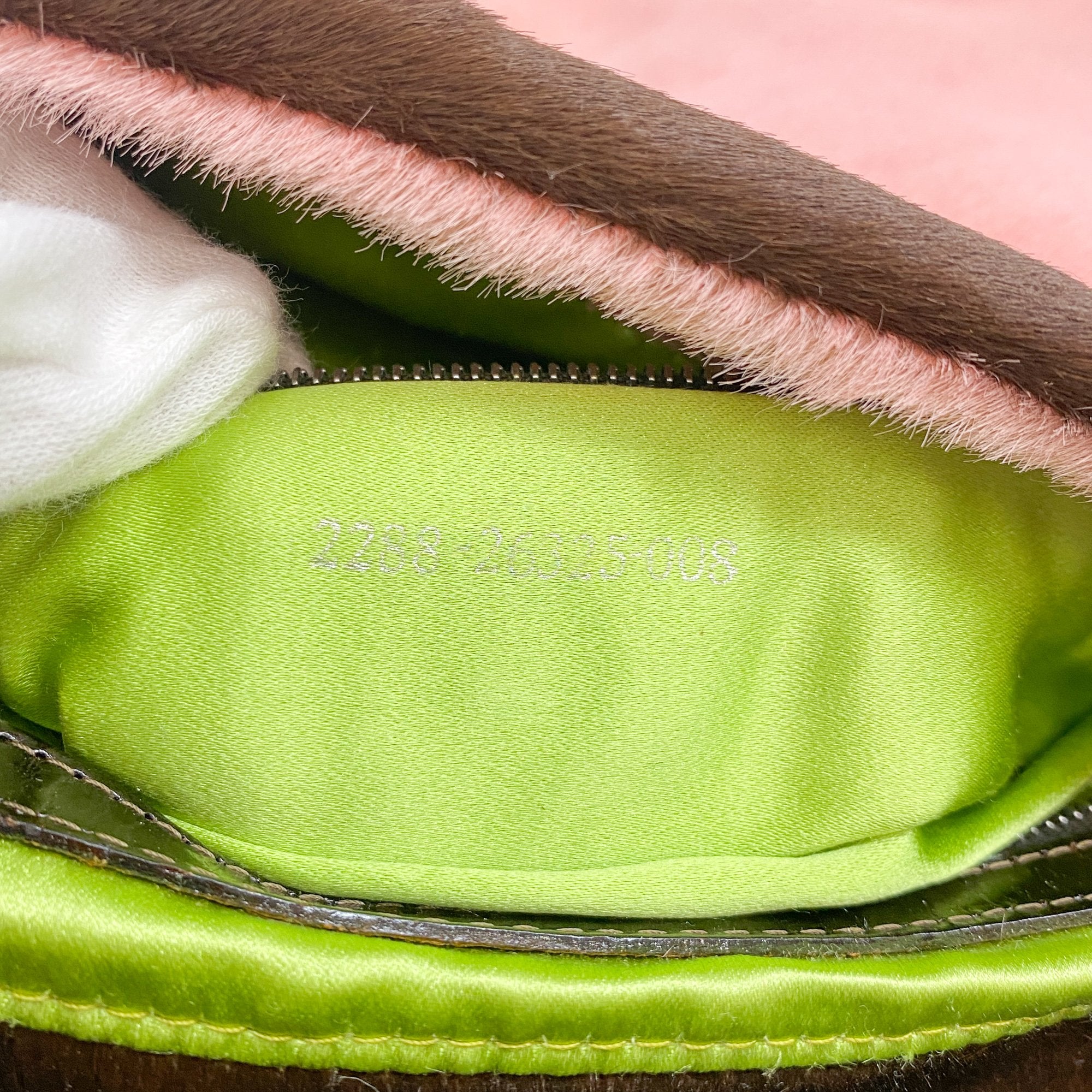 Mamma Baguette Pink Pony Hair Shouler Bag