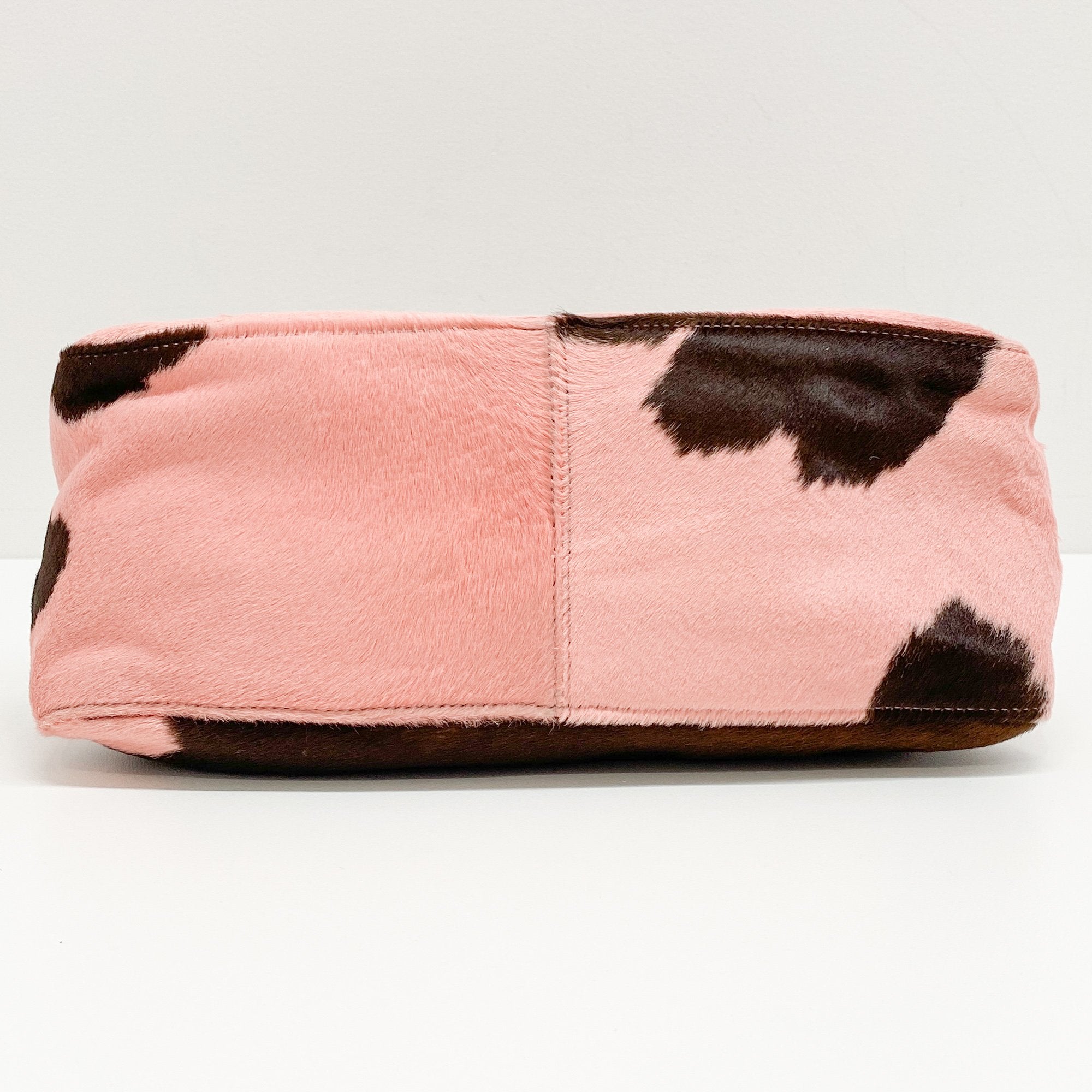 Mamma Baguette Pink Pony Hair Shouler Bag