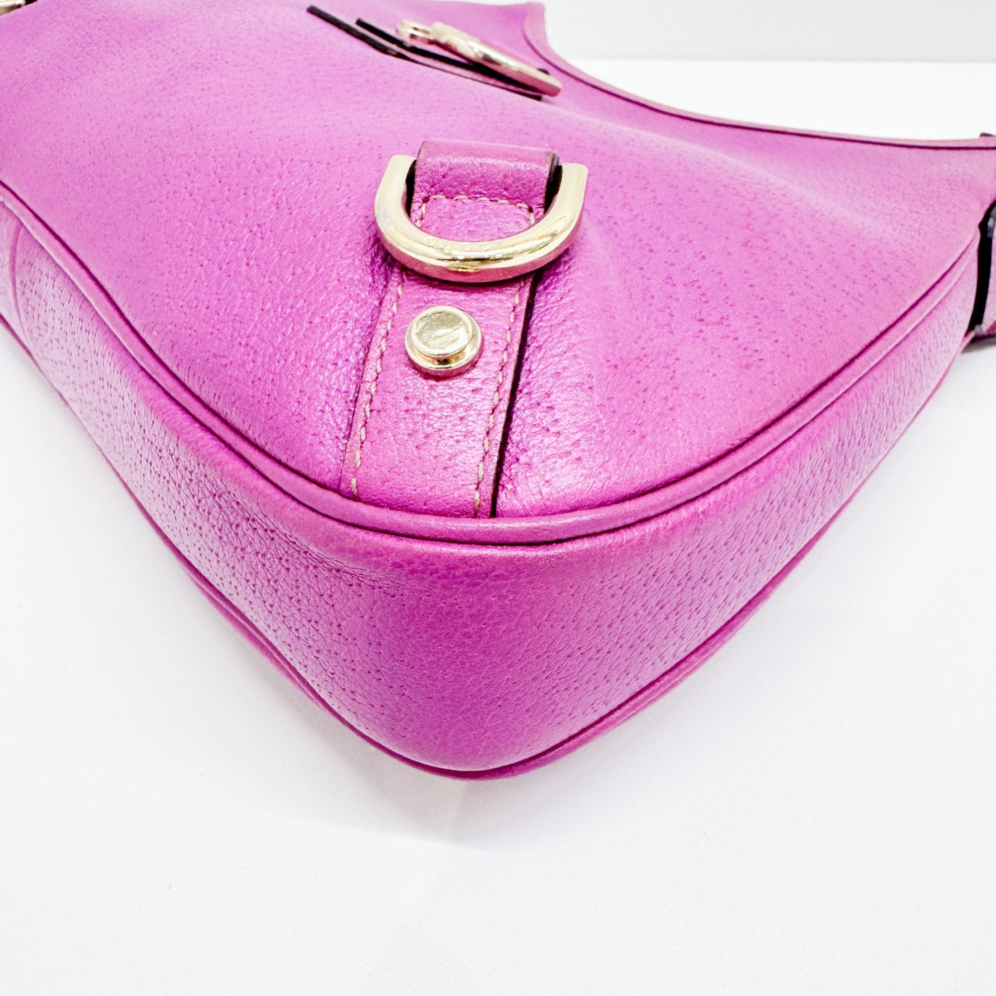Abbey Lilac Leather Shoulder Bag