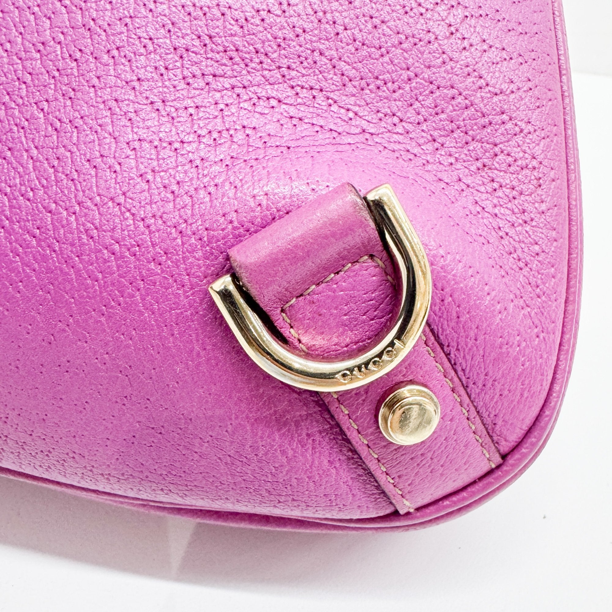 Abbey Lilac Leather Shoulder Bag