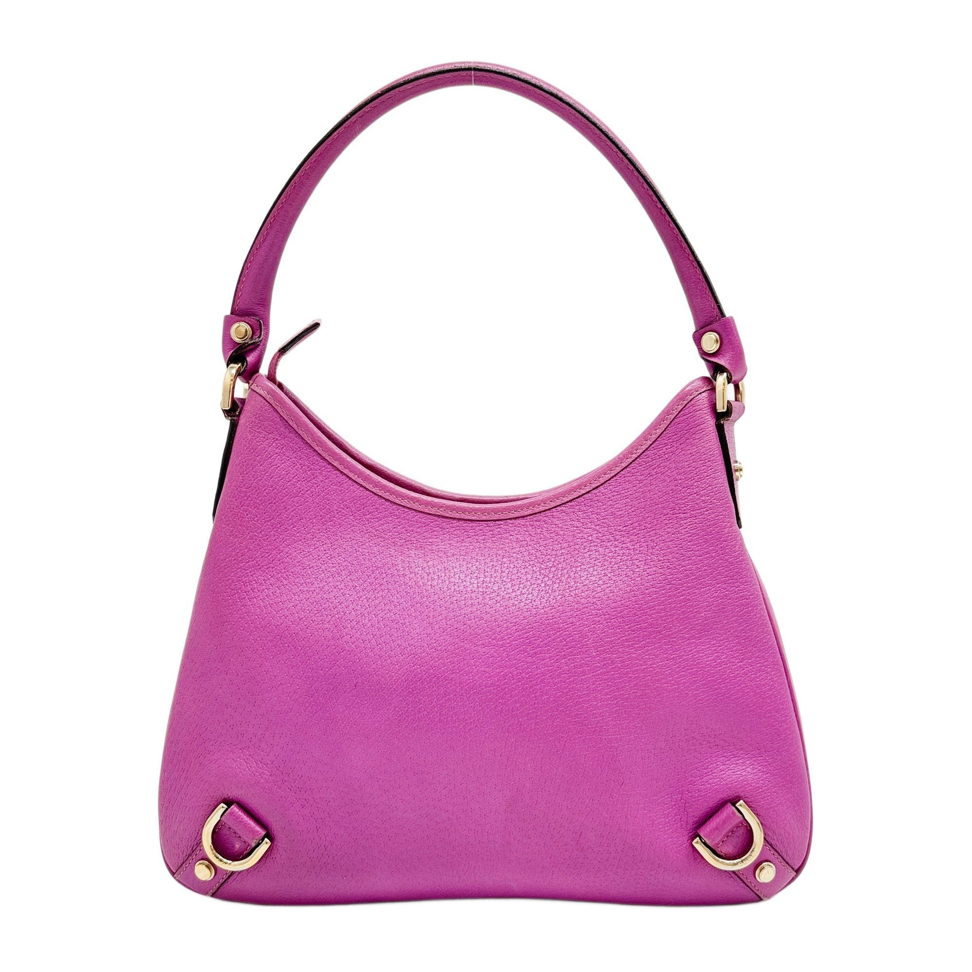 Abbey Lilac Leather Shoulder Bag