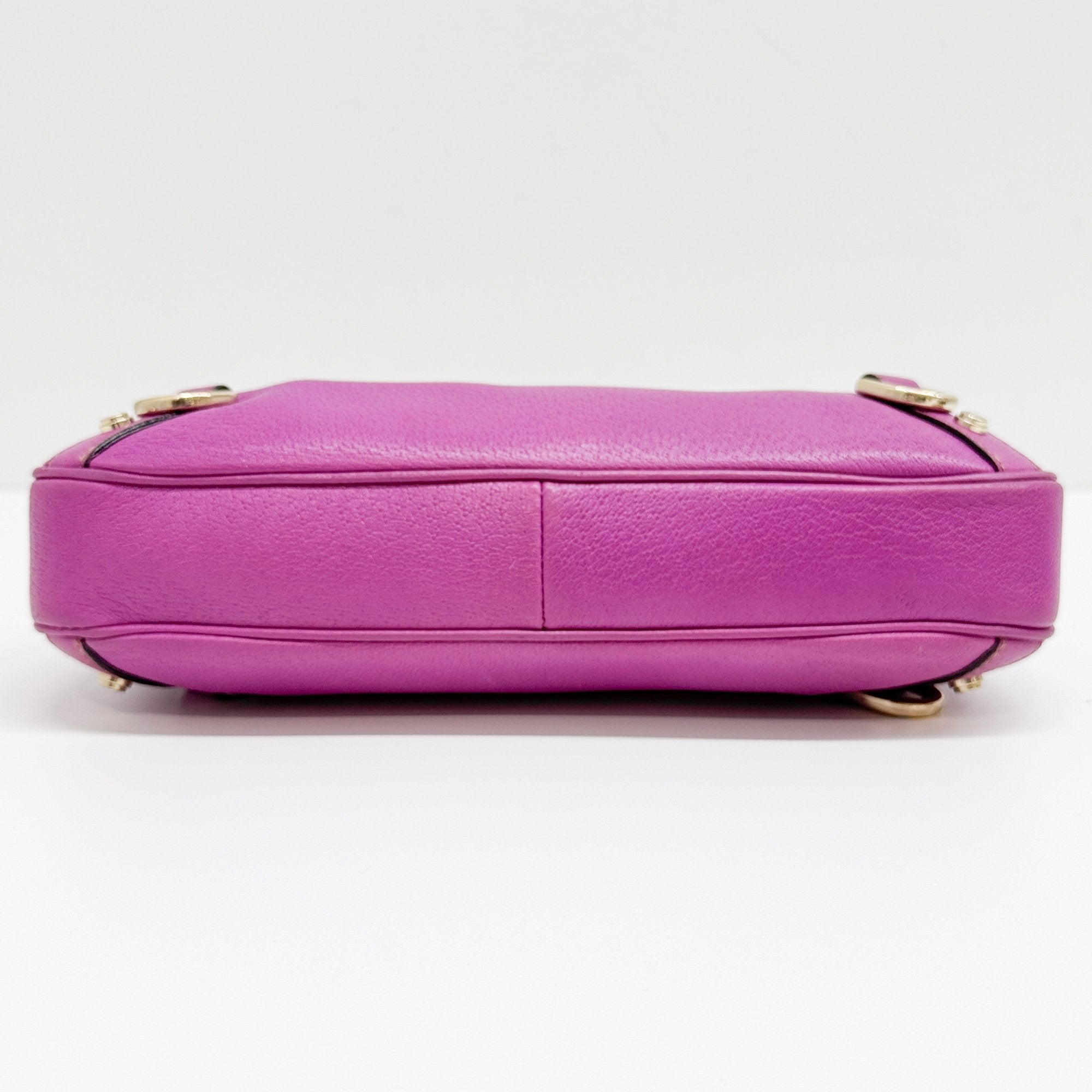 Abbey Lilac Leather Shoulder Bag