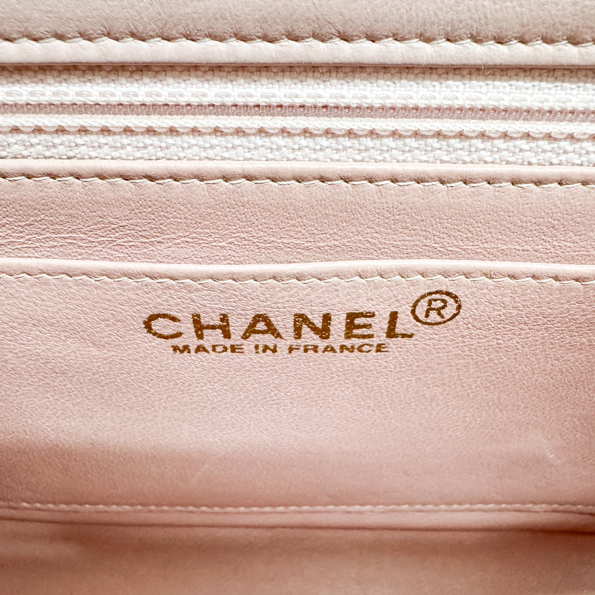 Mini Classic Flap Pink Leather Shoulder Bag