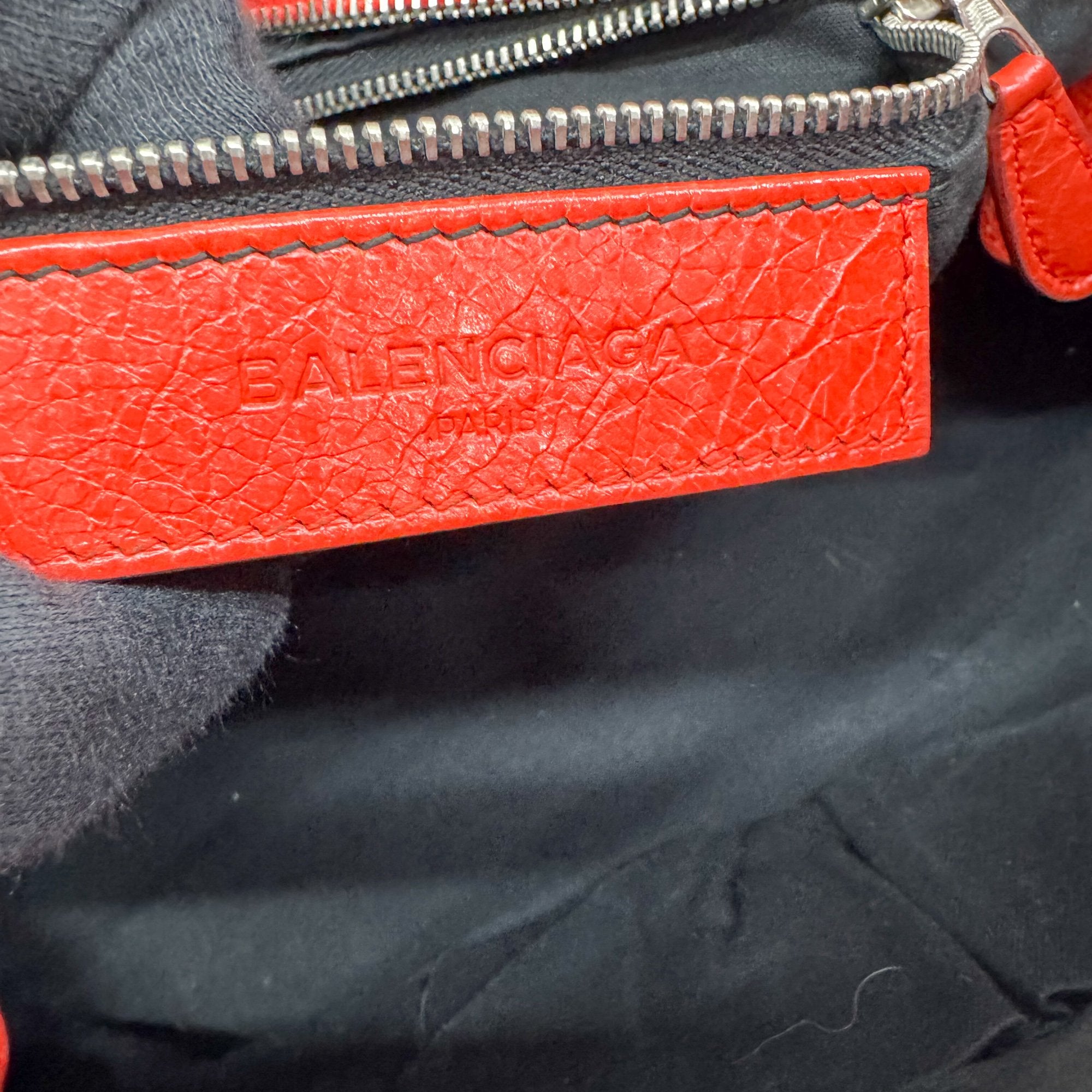 The City  Red Leather Two Way Bag