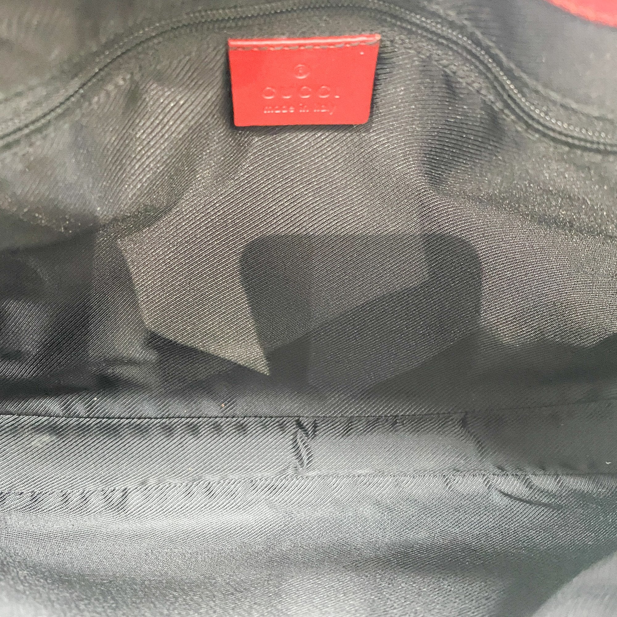 Jackie Red GG Canvas Shoulder Bag