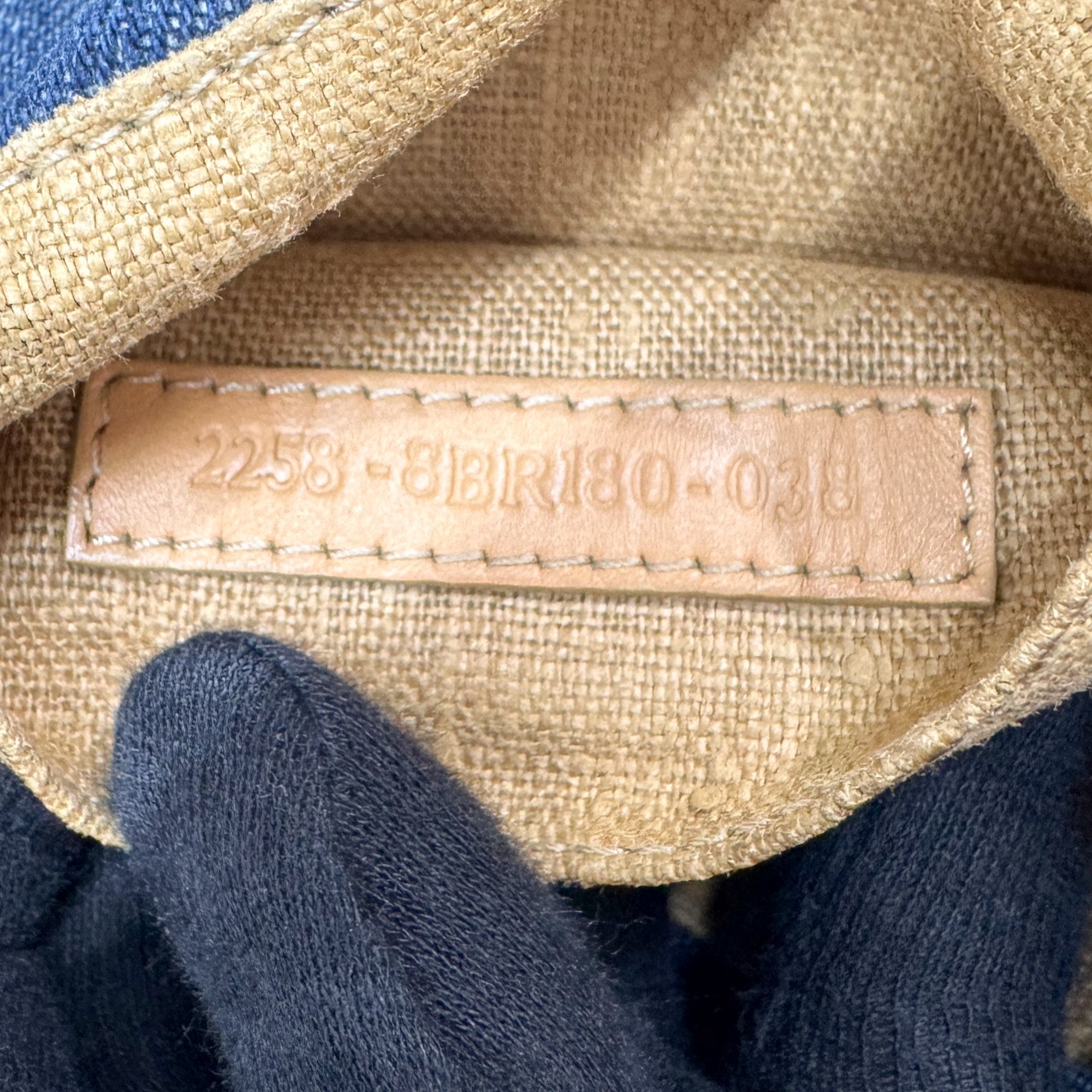 Mini Mamma Baguette Blue Denim Shoulder Bag