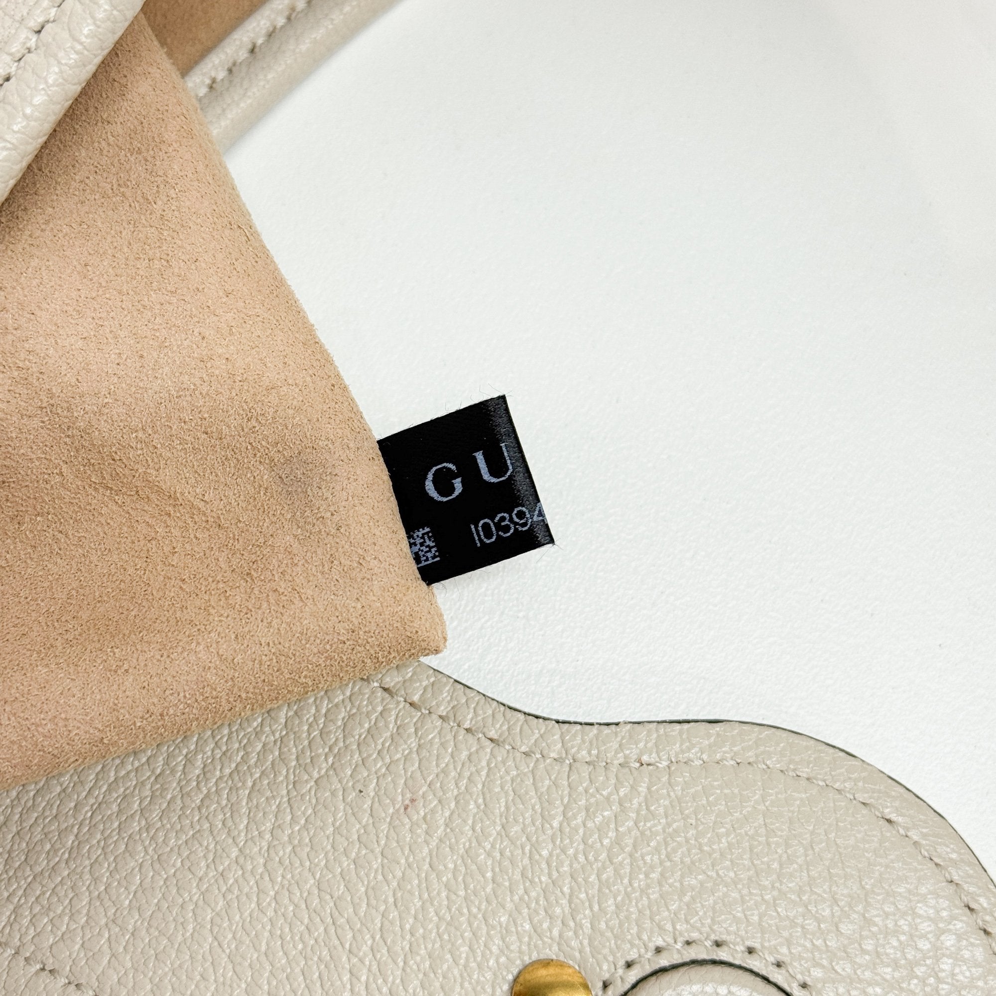 Aphrodite Eggshell White Leather Shoulder Bag