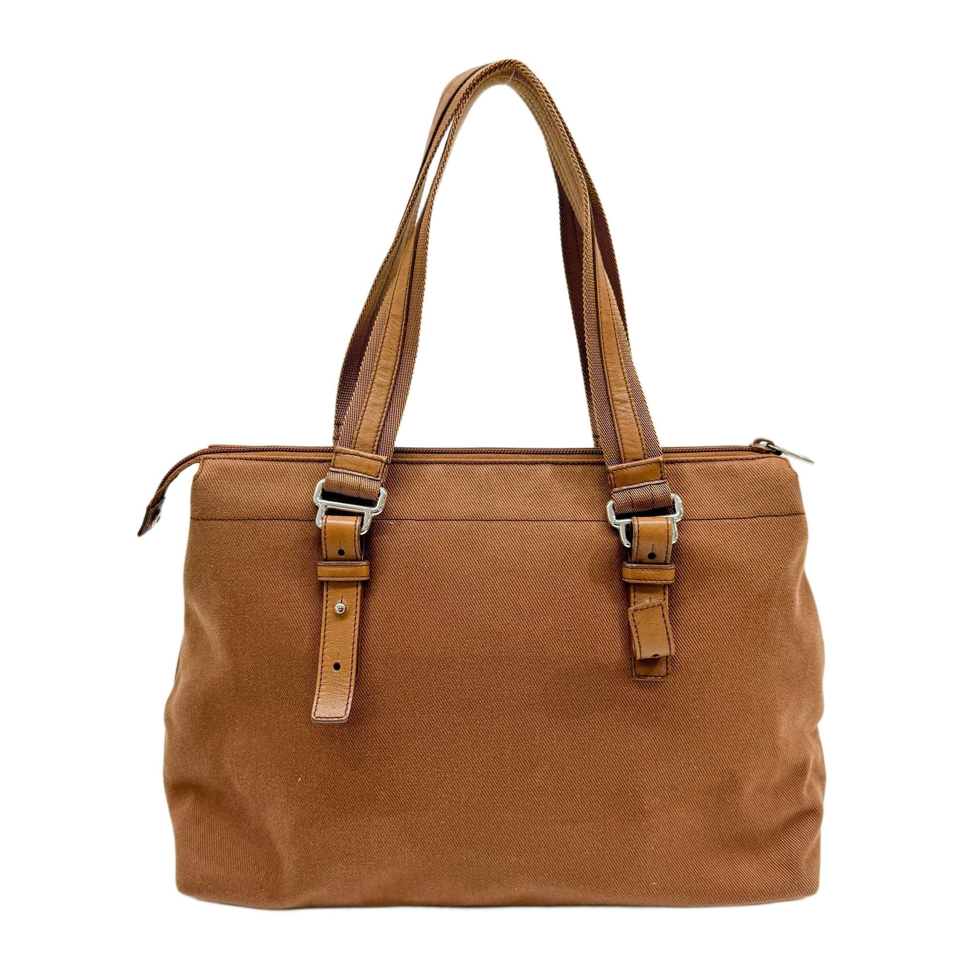 Kahala Brown Cotton Tote Bag
