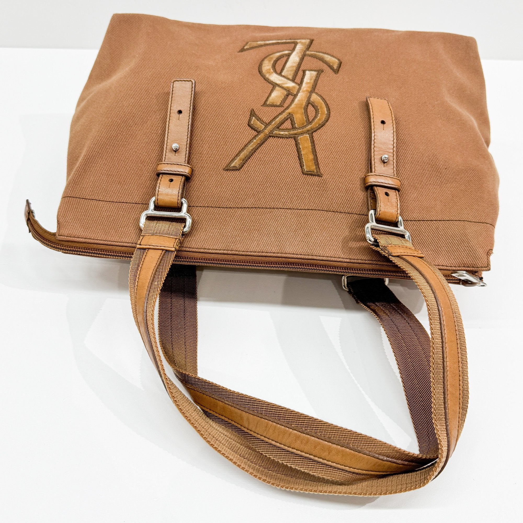 Kahala Brown Cotton Tote Bag