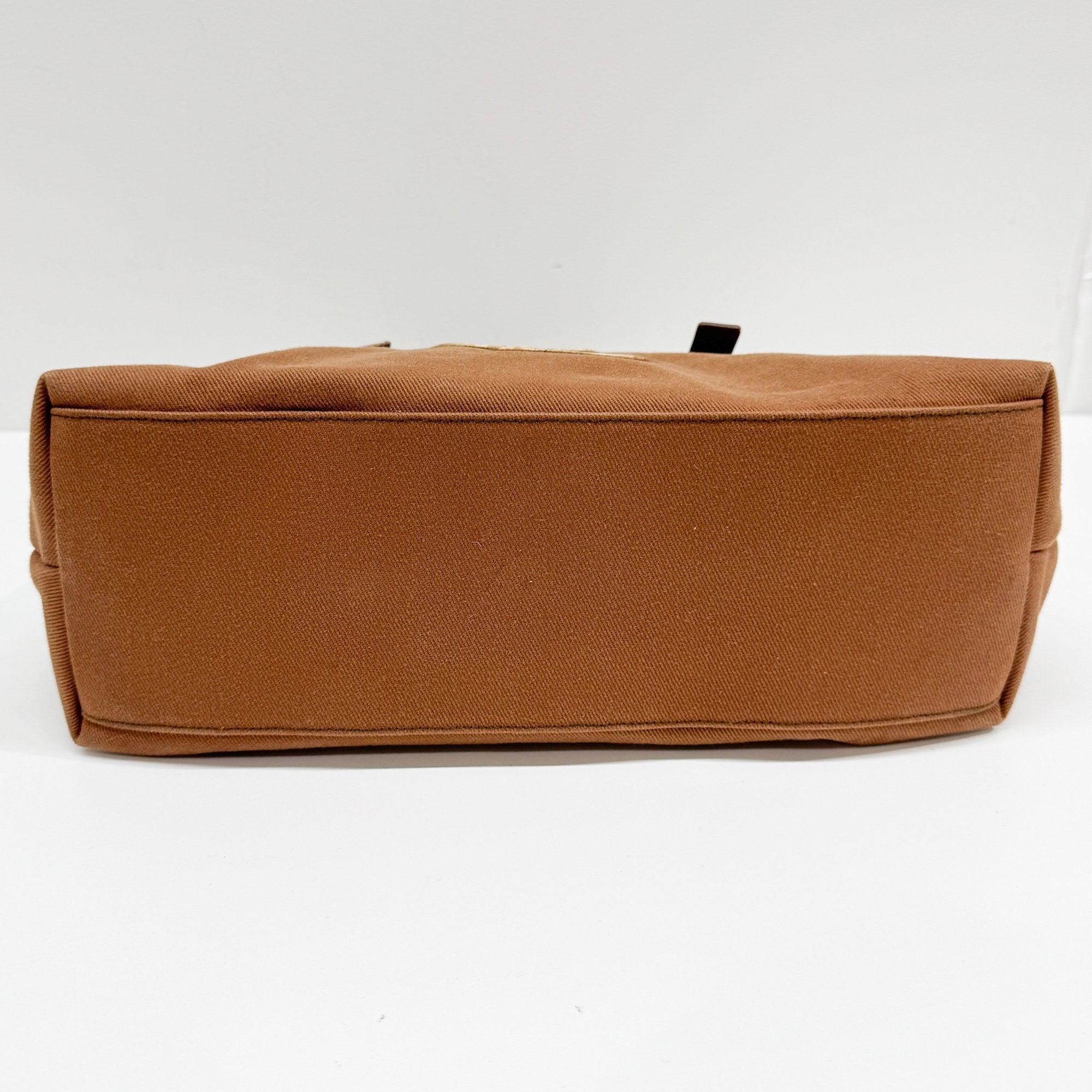 Kahala Brown Cotton Tote Bag