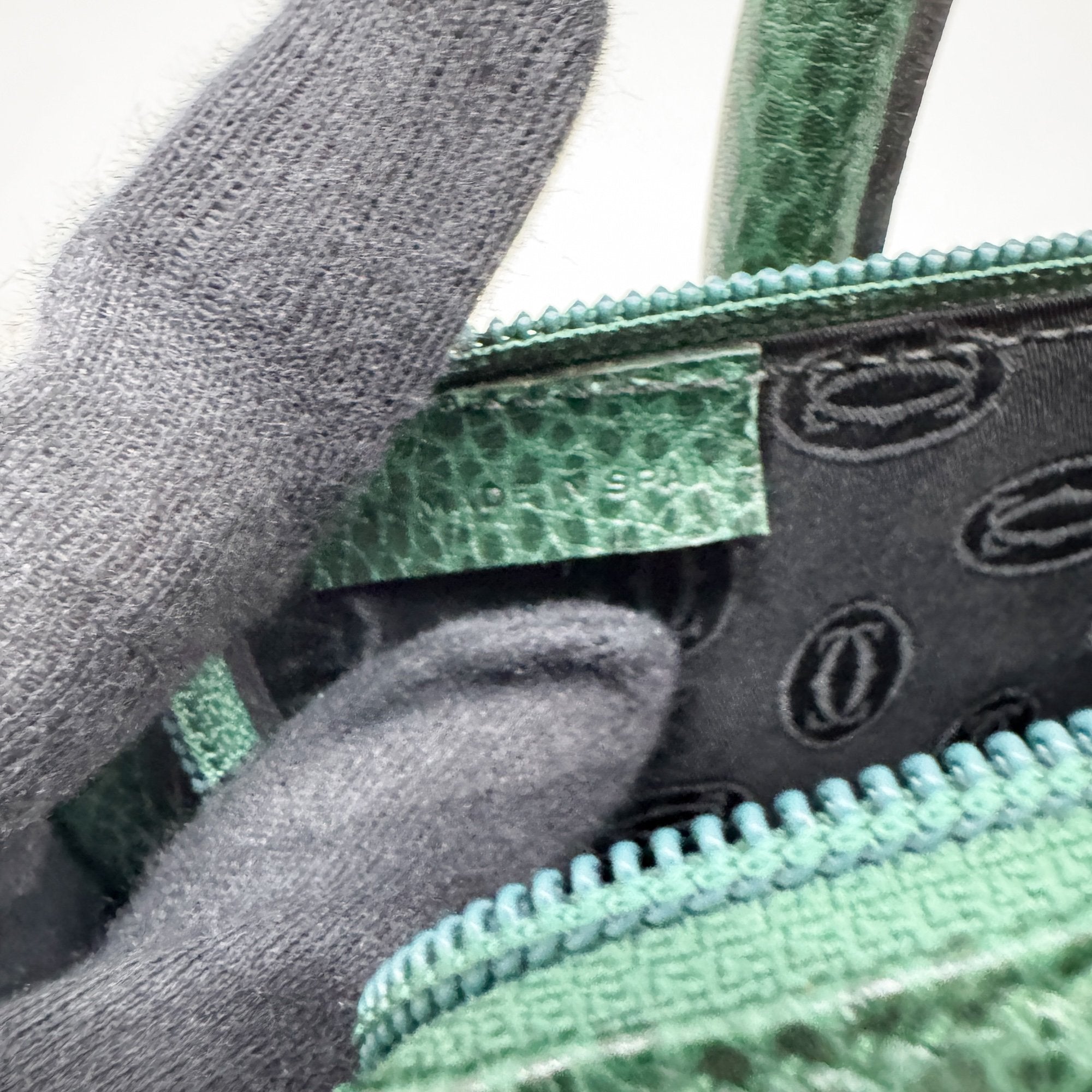 Must Line Green Leather Hand Bag