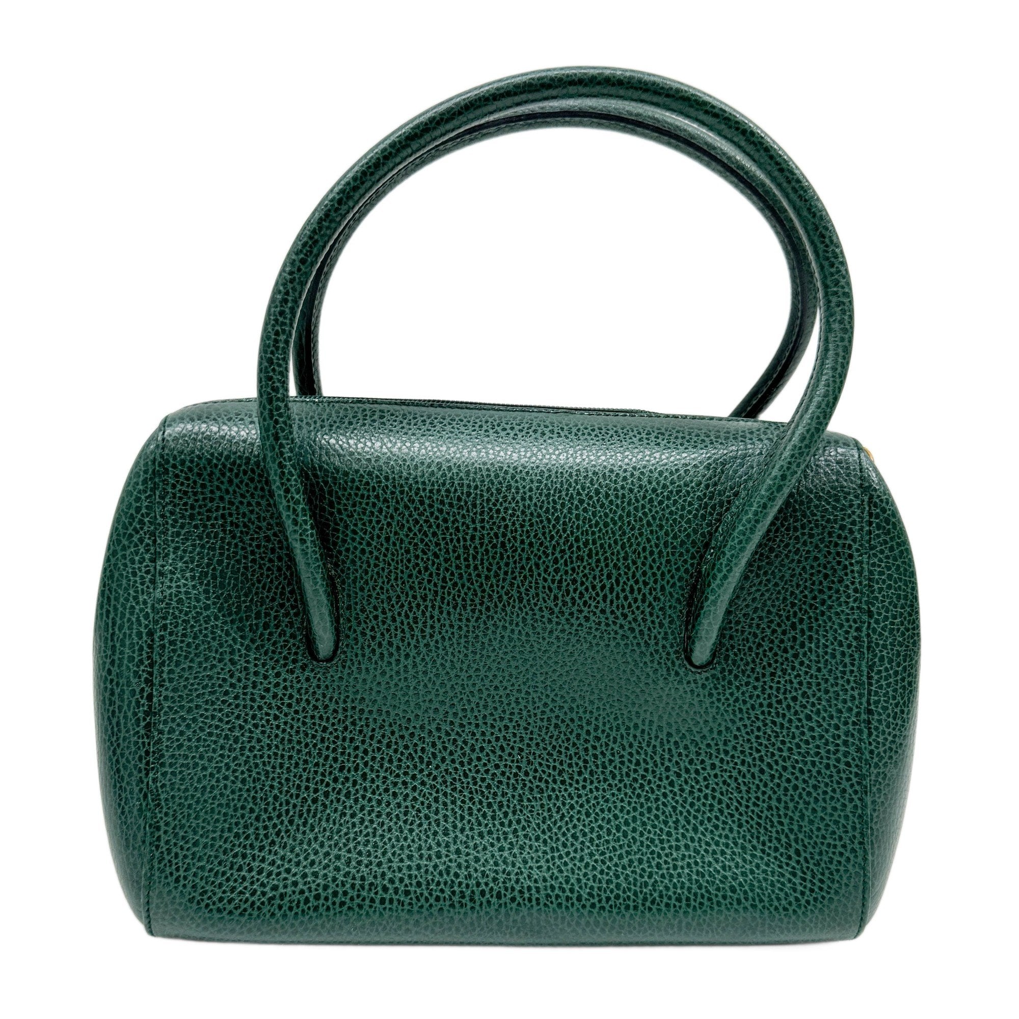 Must Line Green Leather Hand Bag