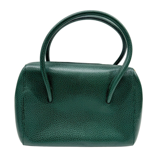 Must Line Green Leather Hand Bag