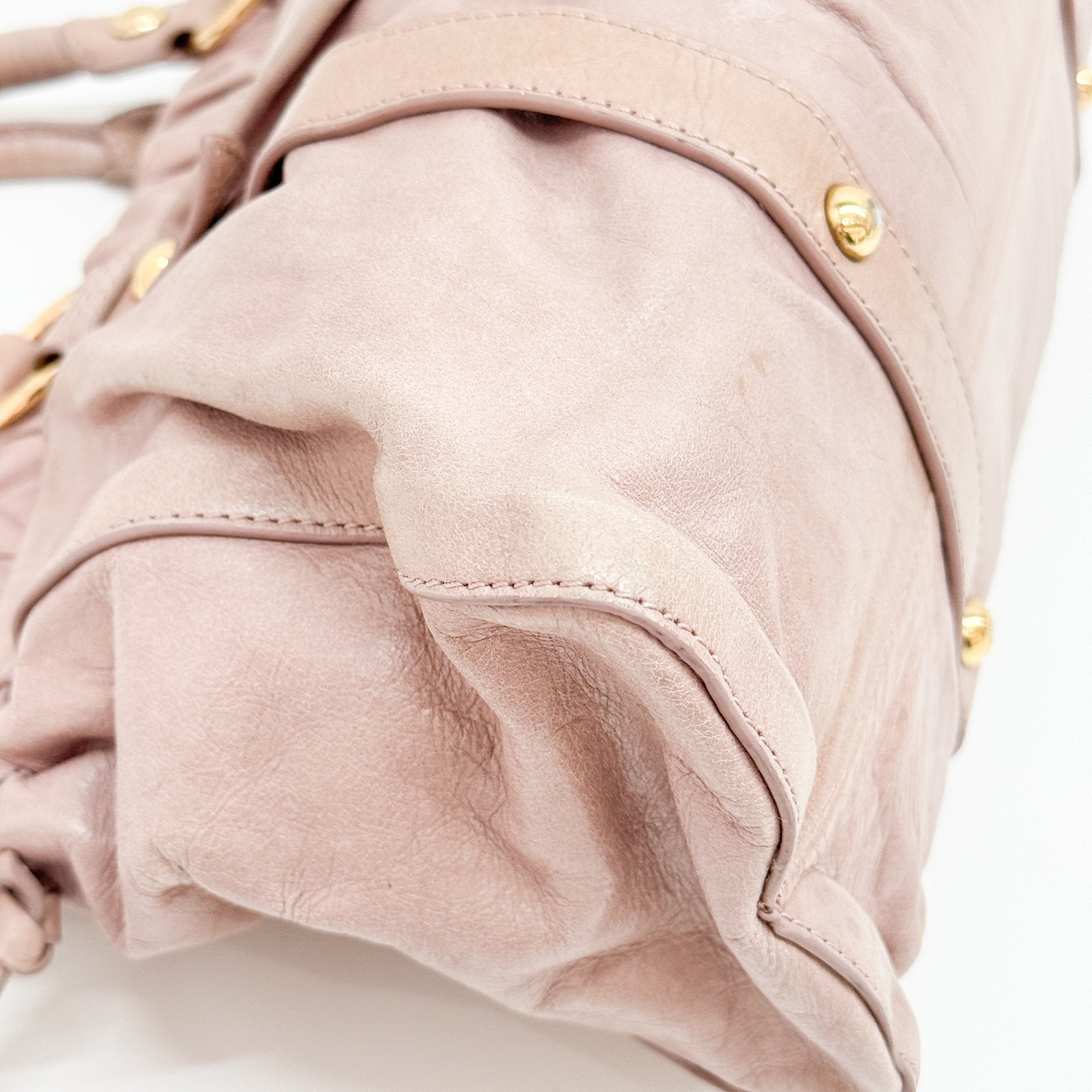 Vitello Brown Leather Hand Bag