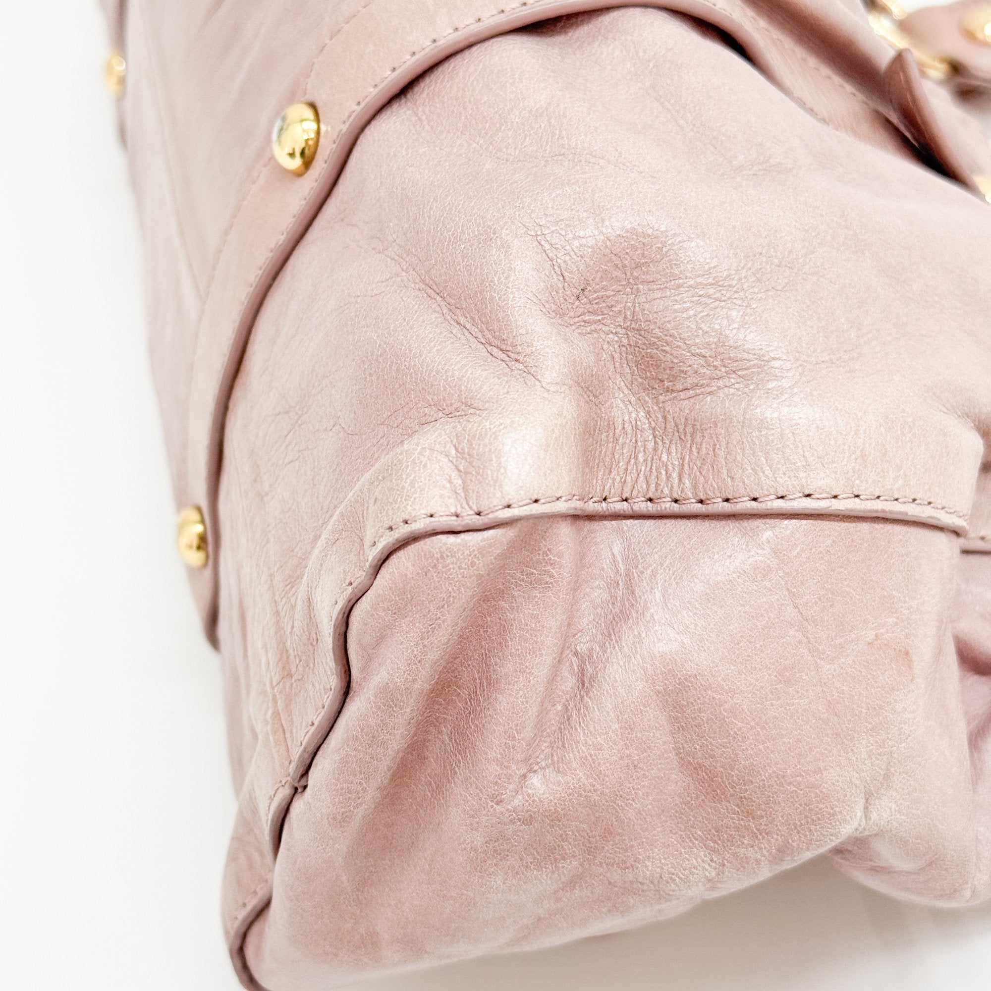 Vitello Brown Leather Hand Bag