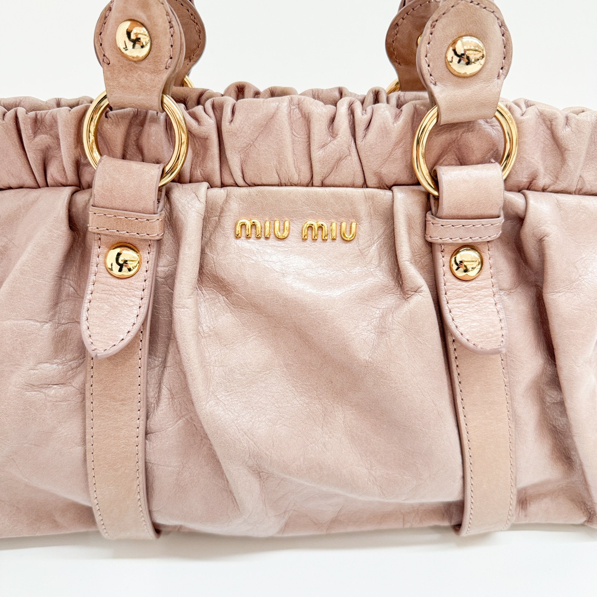 Vitello Brown Leather Hand Bag