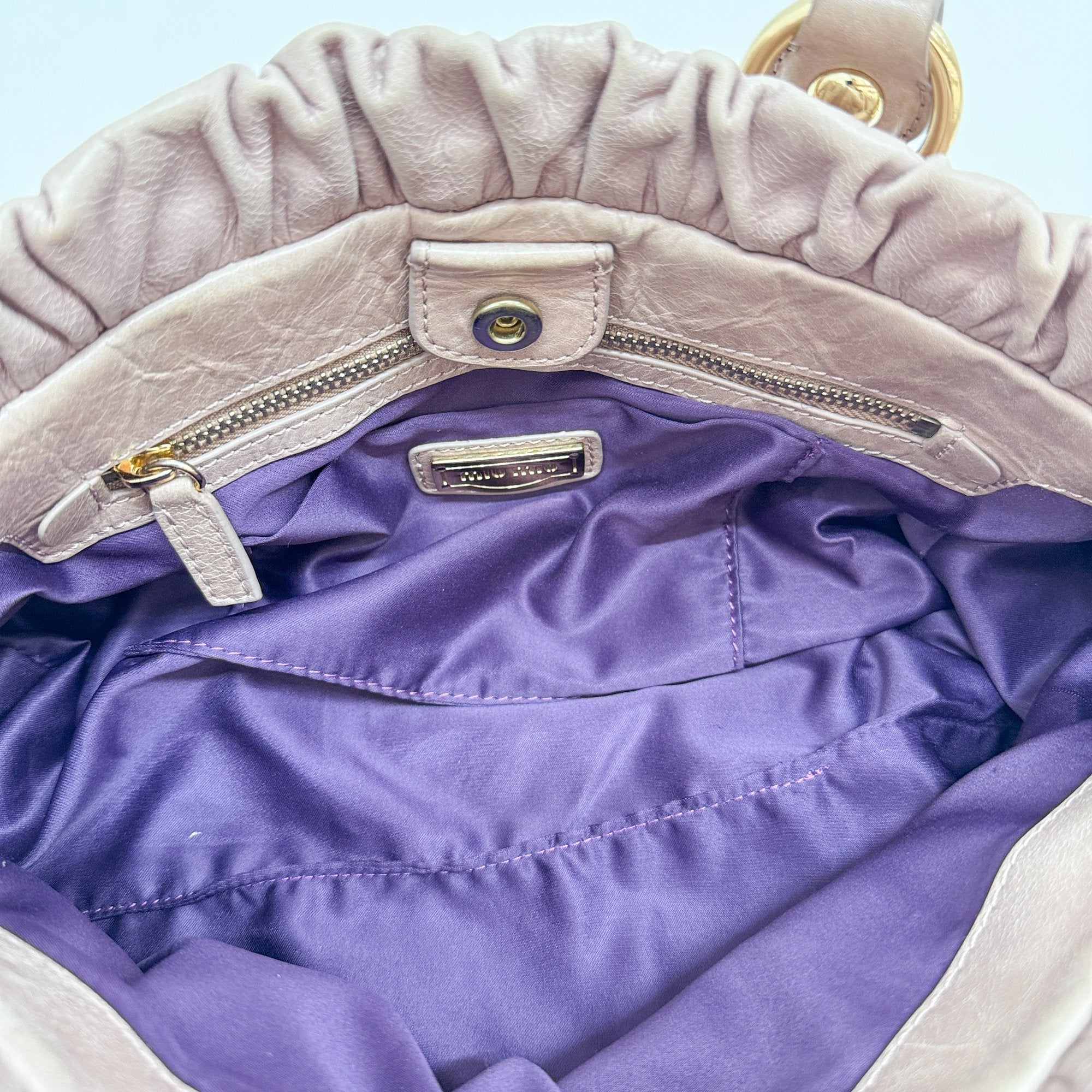 Vitello Brown Leather Hand Bag