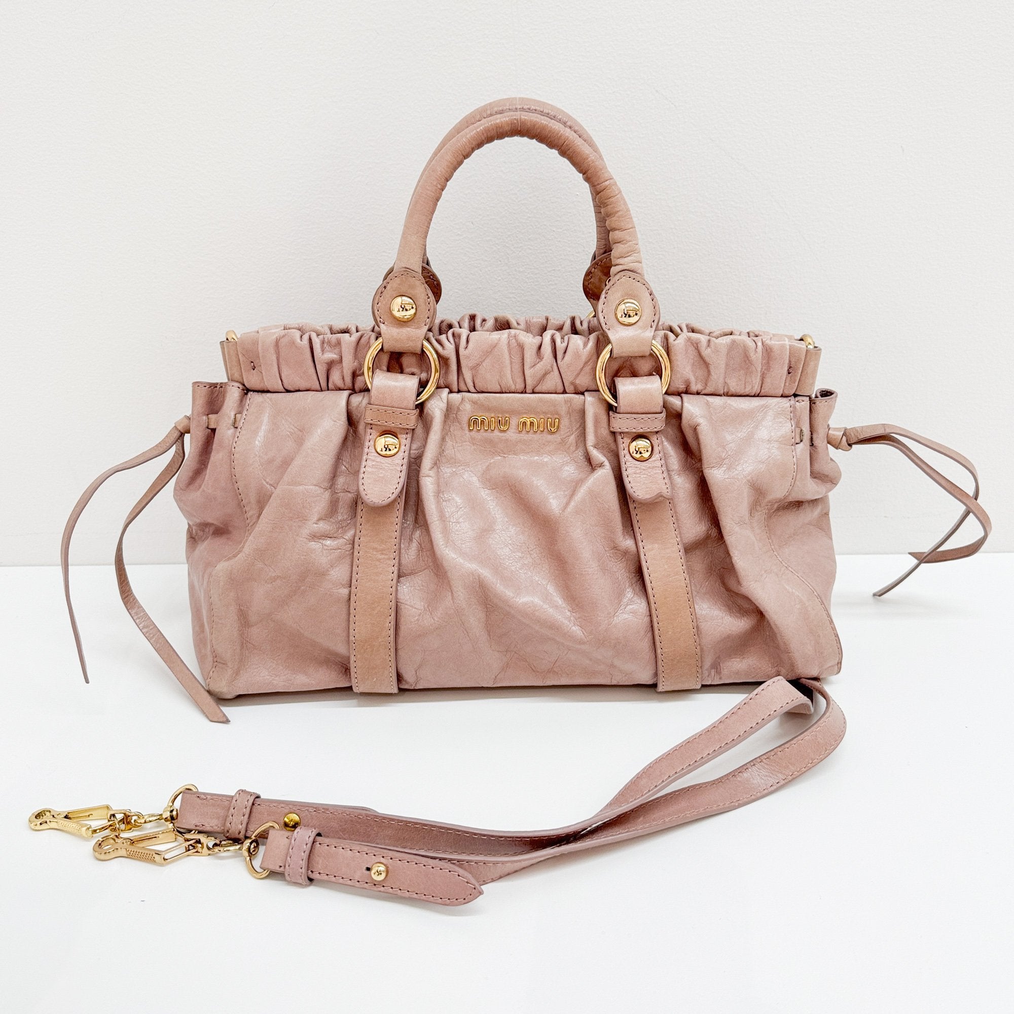 Vitello Brown Leather Hand Bag
