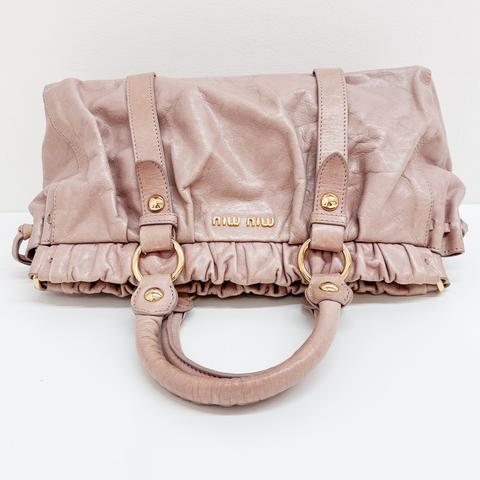 Vitello Brown Leather Hand Bag