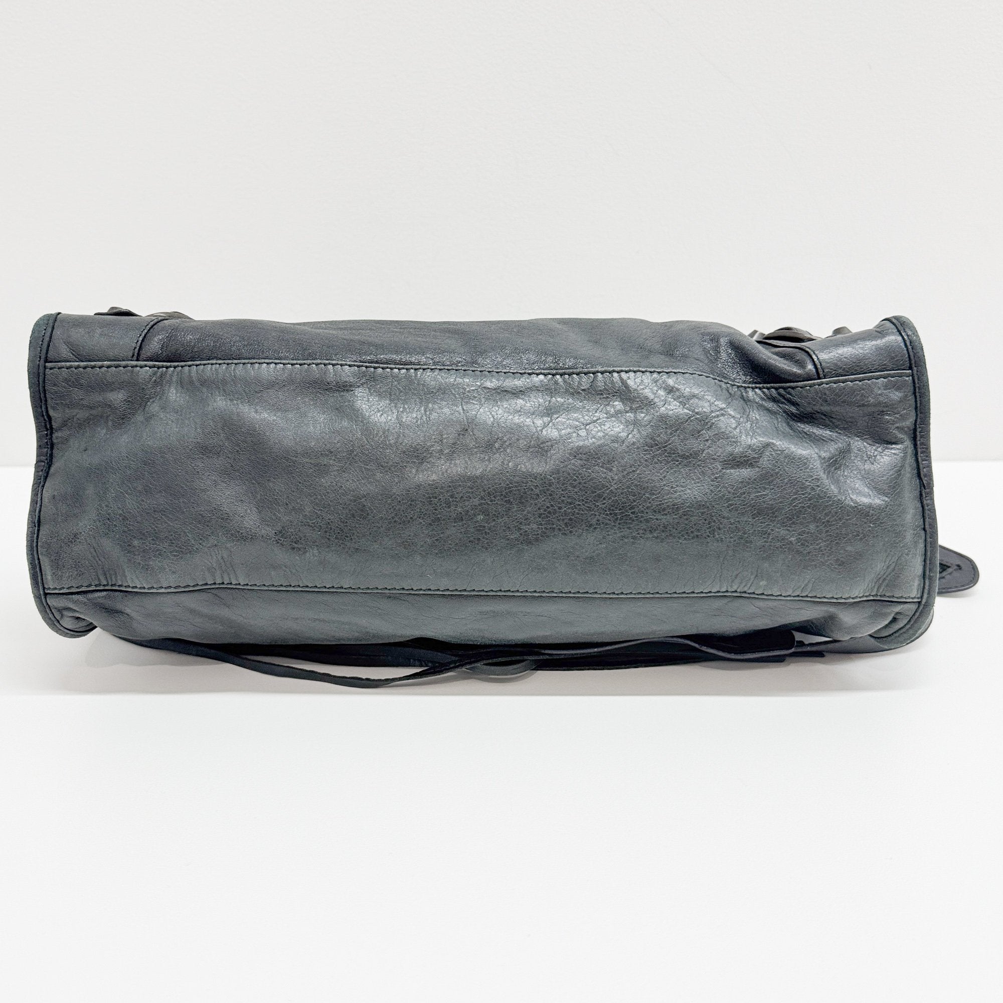 The City Black Leather Two-way Bag