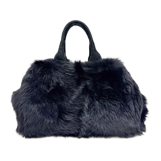 Canapa Black Sheep Fur Hand Bag