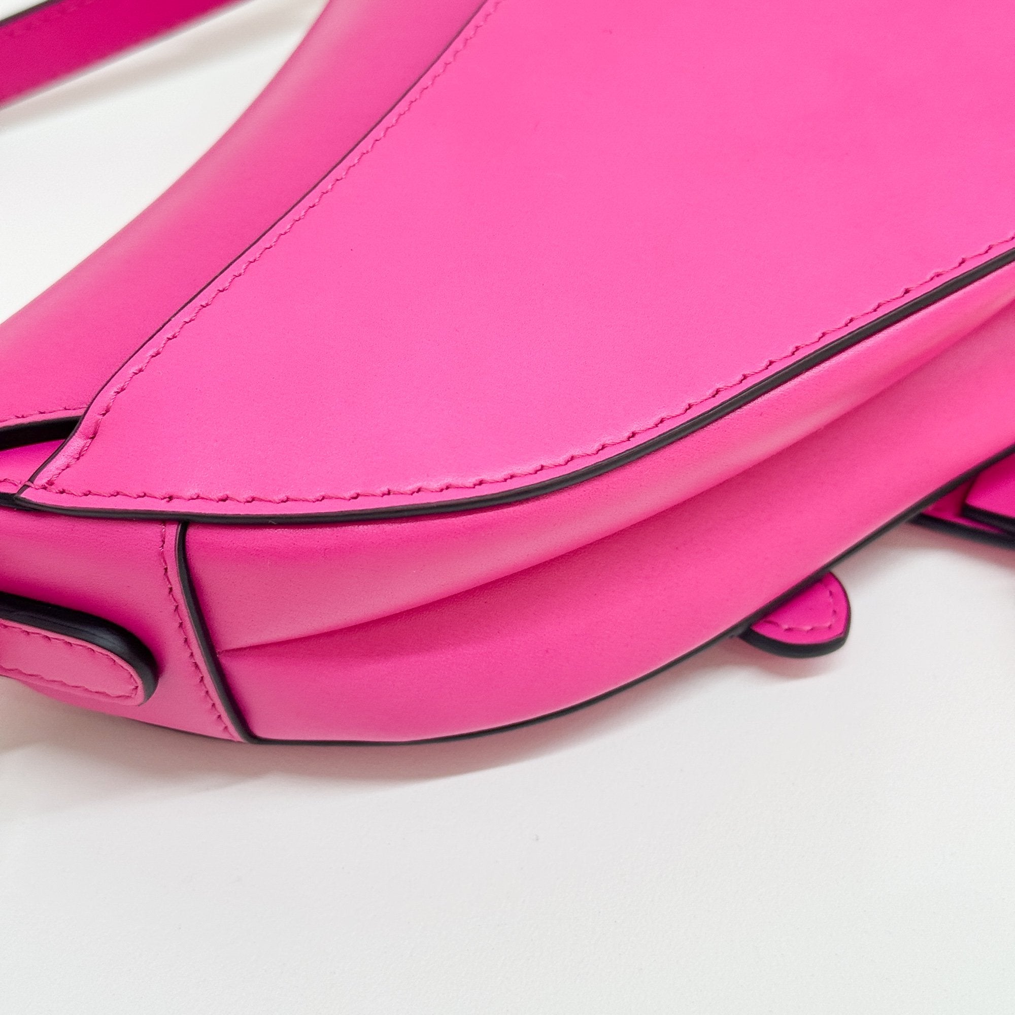 Mini Saddle Hot Pink Leather Two Way Bag