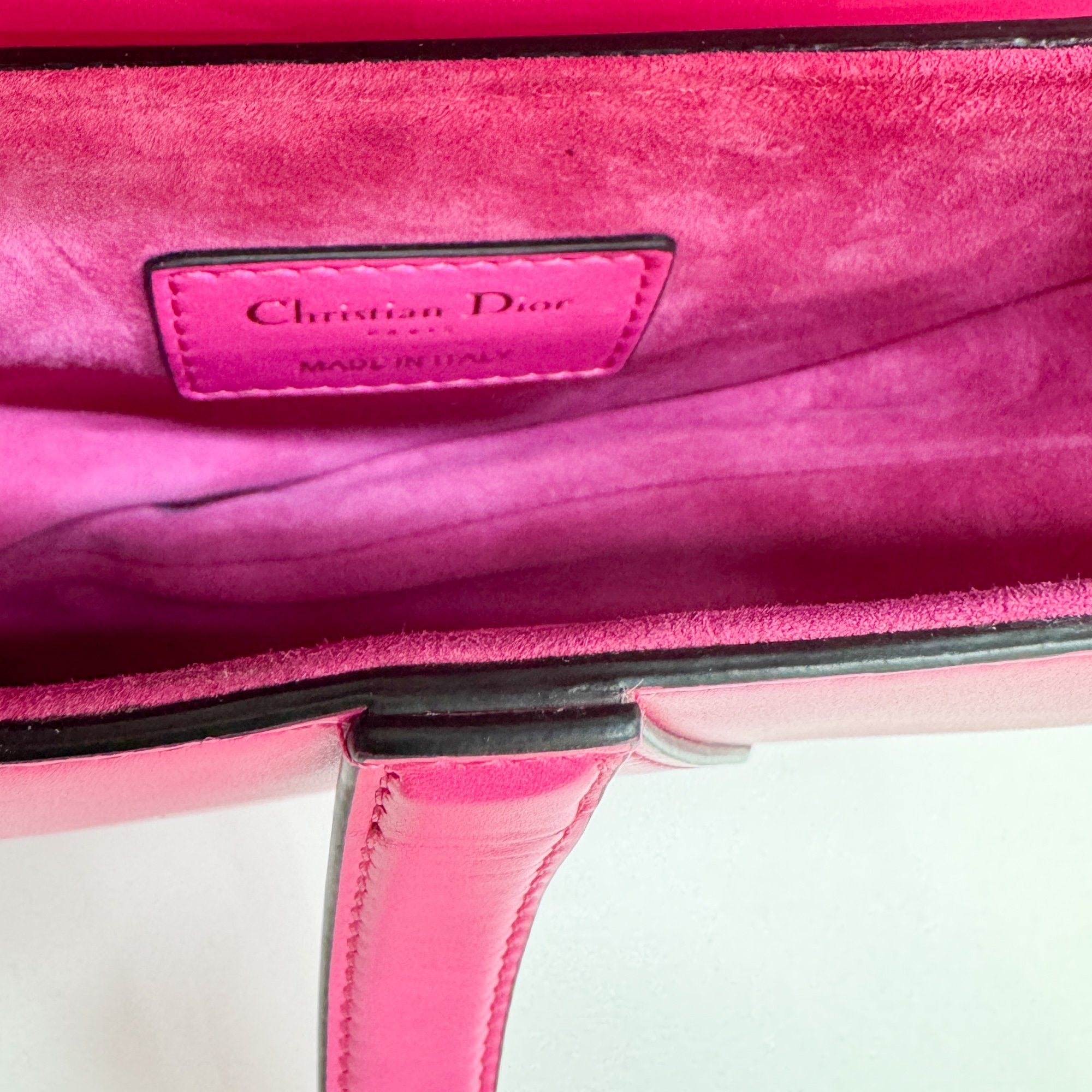 Mini Saddle Hot Pink Leather Two Way Bag