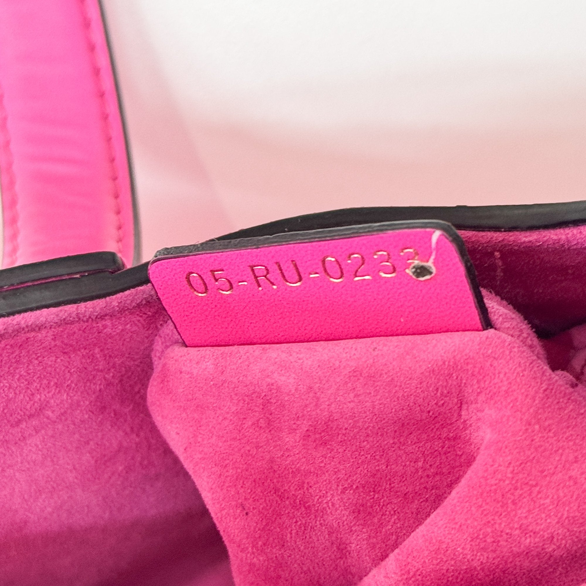 Mini Saddle Hot Pink Leather Two Way Bag