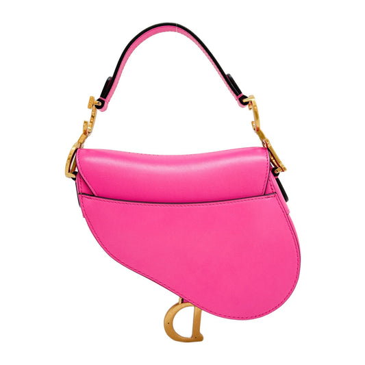 Mini Saddle Hot Pink Leather Two Way Bag