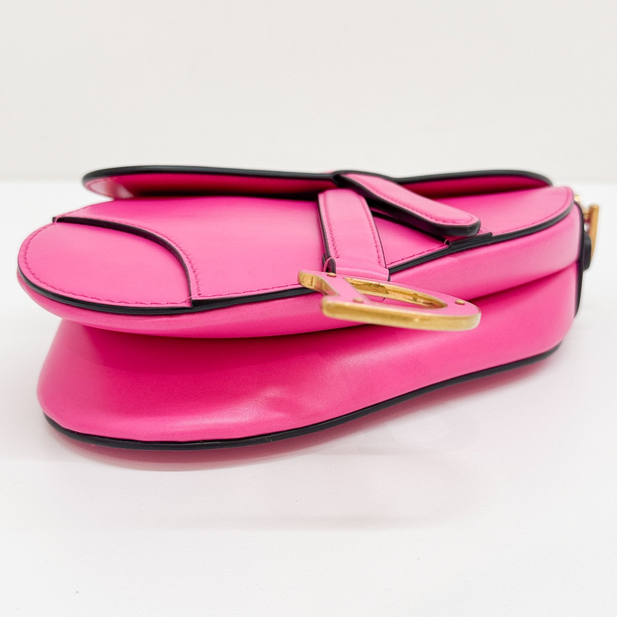 Mini Saddle Hot Pink Leather Two Way Bag