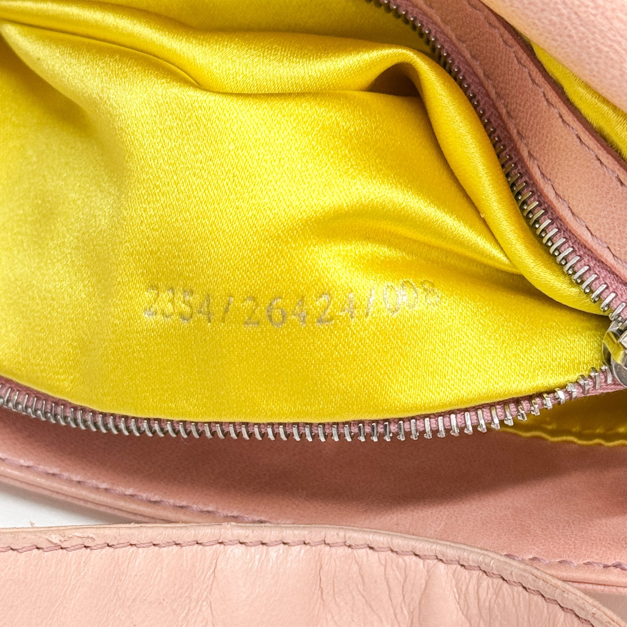 Baguette Pink Leather Shoulder Bag