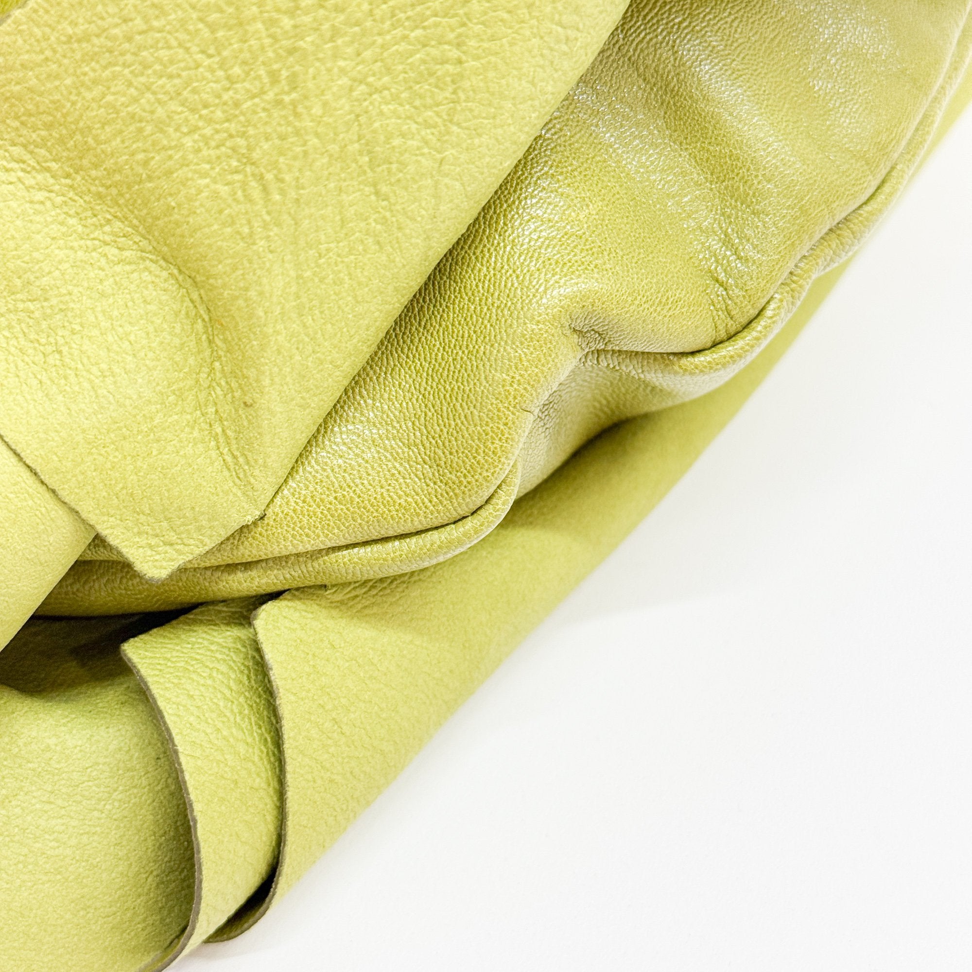 Saint Tropez Green Leather Shoulder Bag