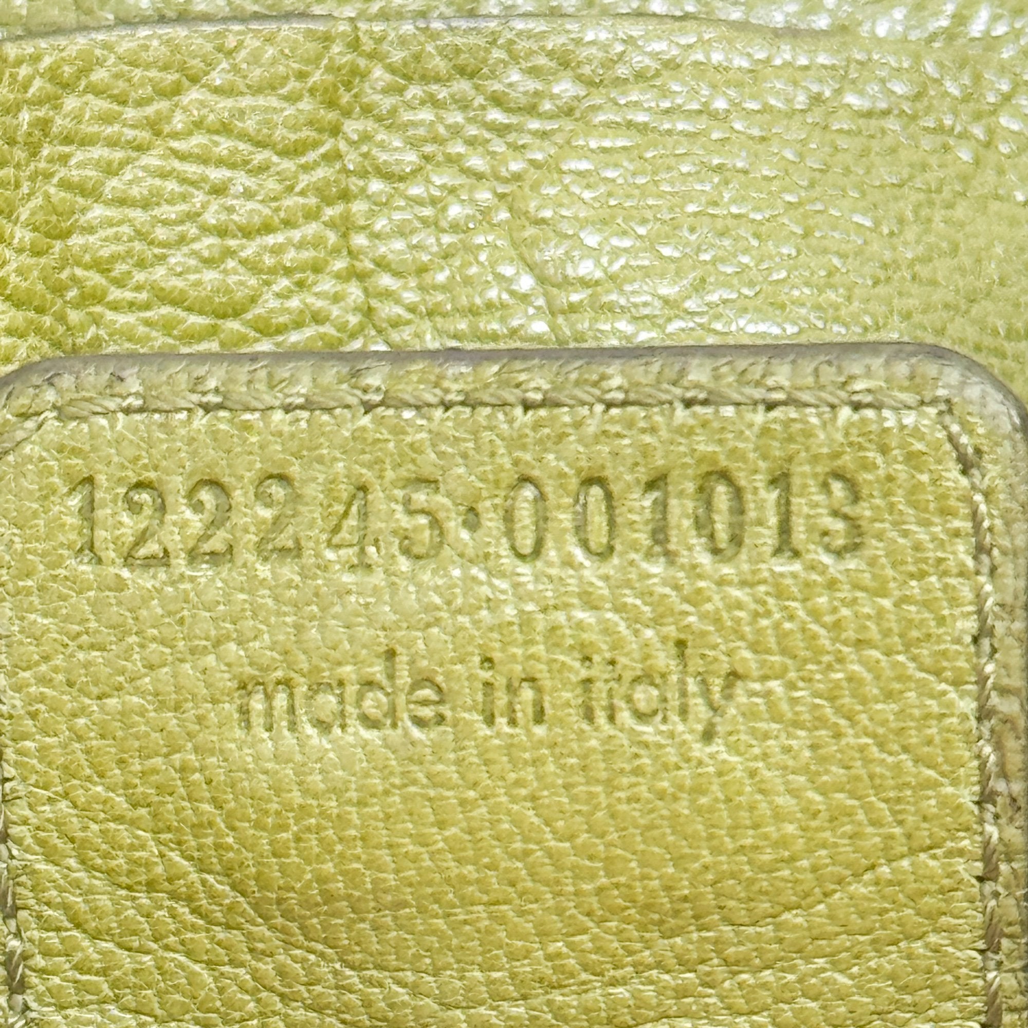 Saint Tropez Green Leather Shoulder Bag