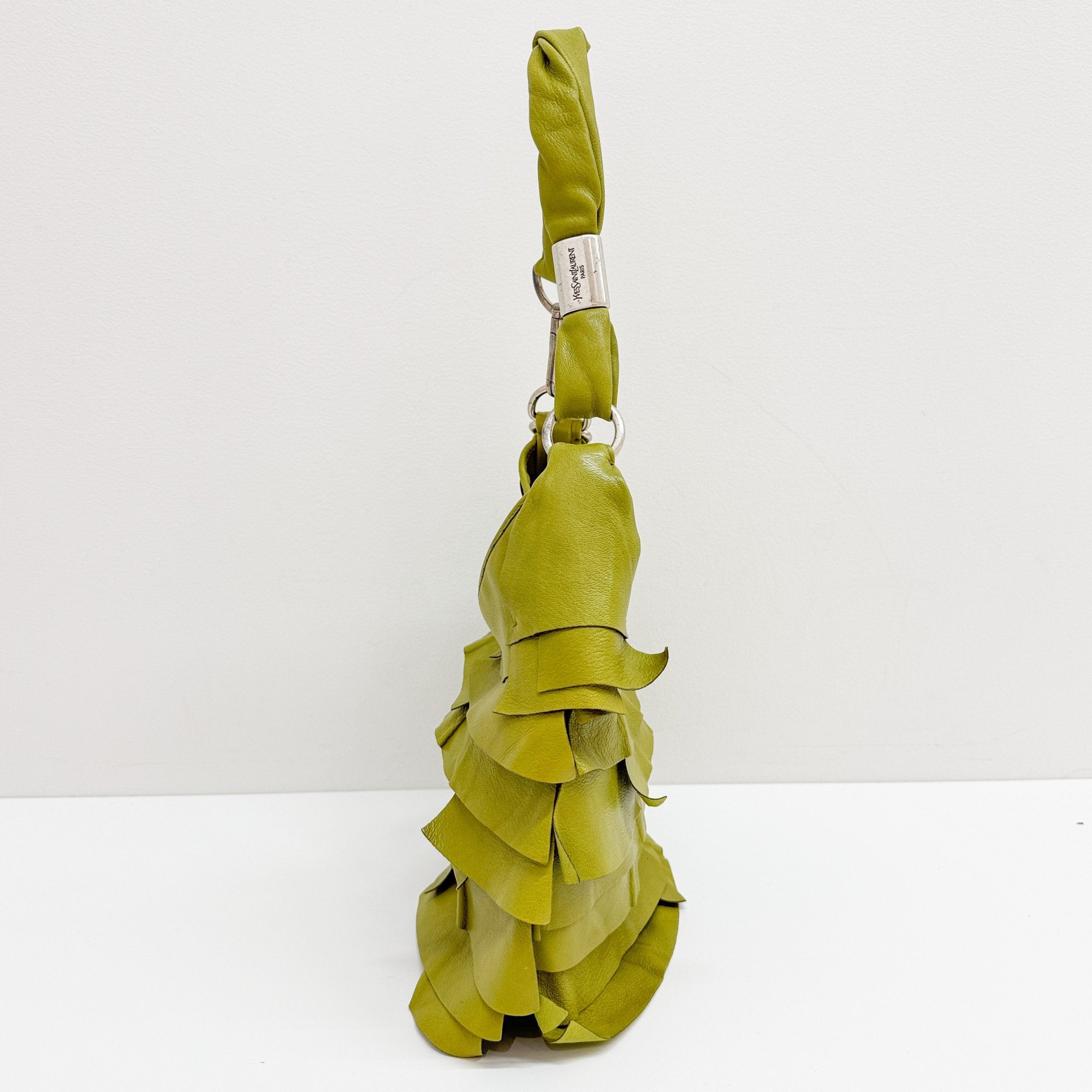 Saint Tropez Green Leather Shoulder Bag