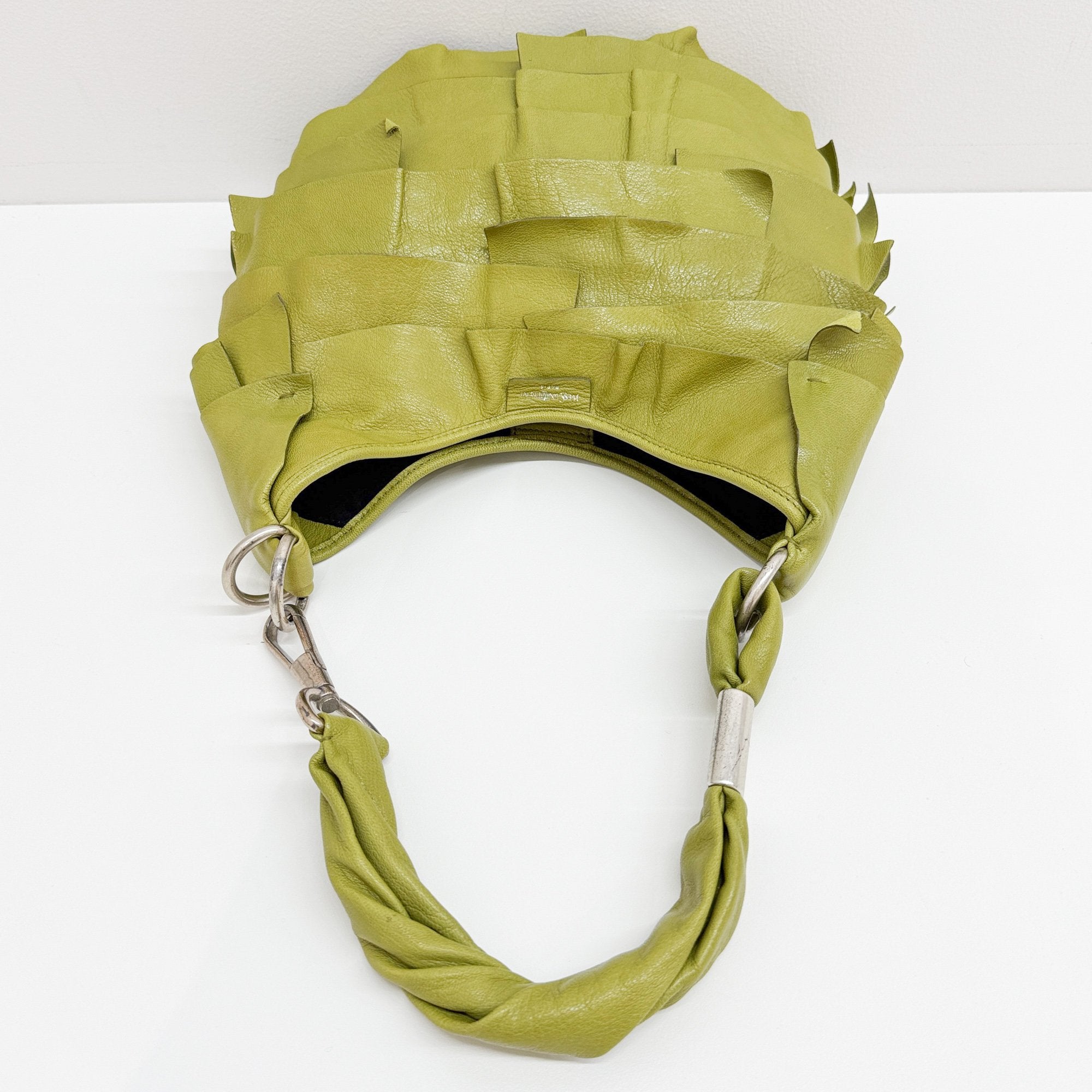 Saint Tropez Green Leather Shoulder Bag